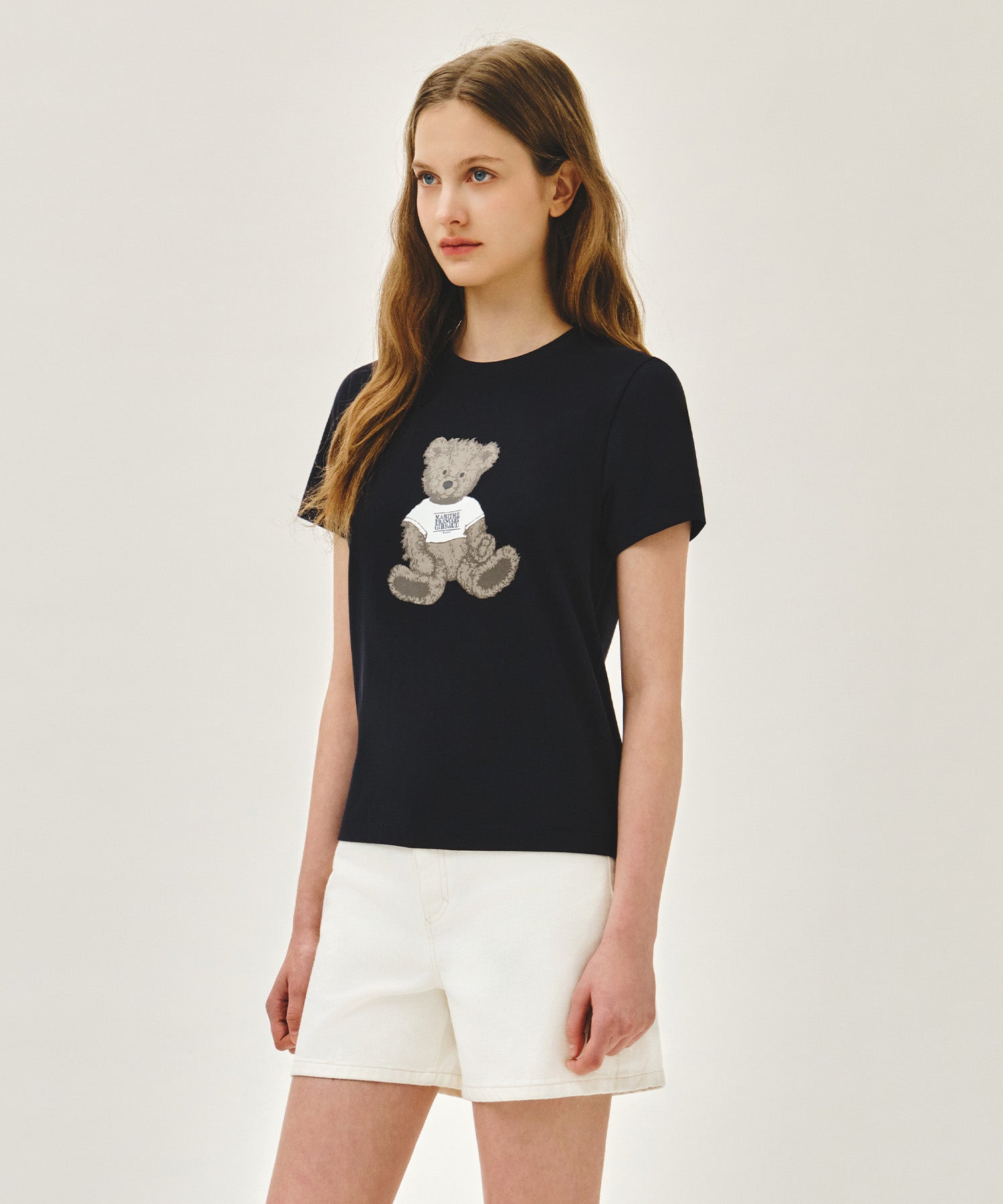 Marithe & Francois Girbaud - Doodle Bear Tee (Navy) product image 2 | TRAB K-Fashion Australia