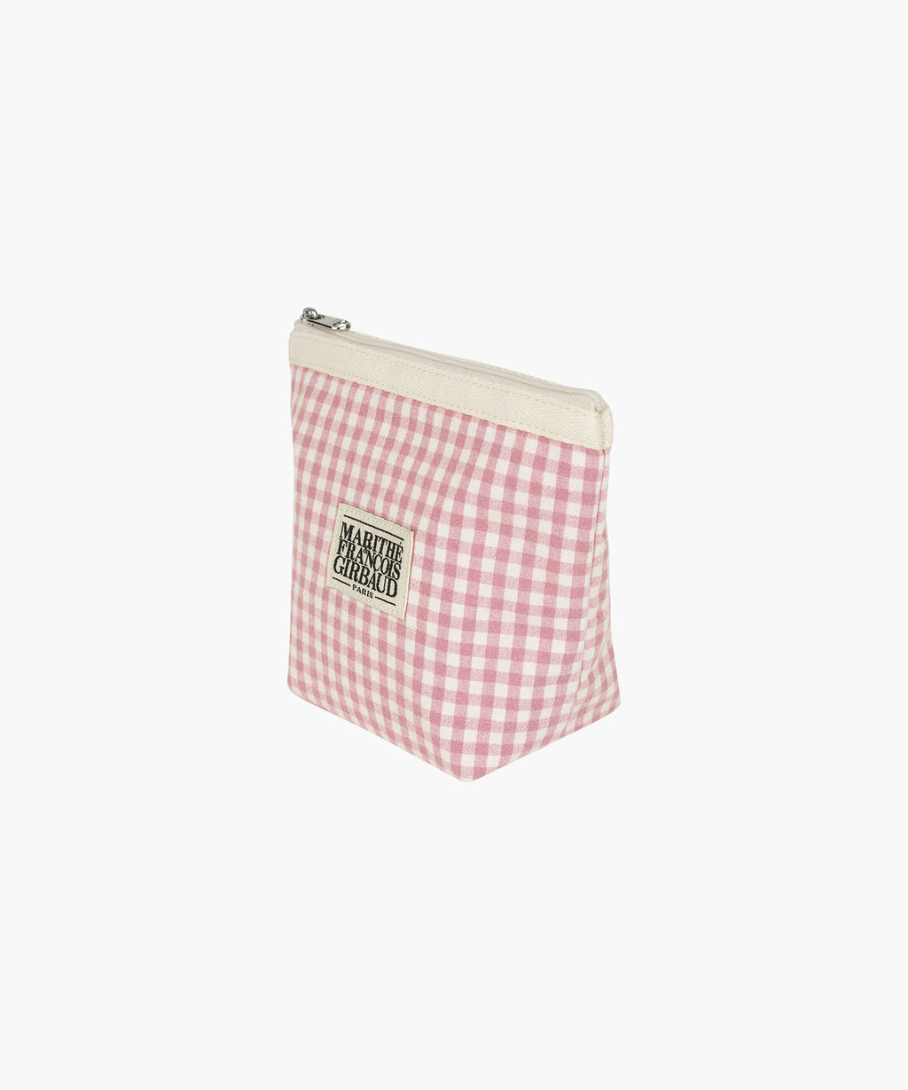 Marithe & Francois Girbaud - Classic Logo Check Pouch (Pink) product image 2 | TRAB K-Fashion Australia
