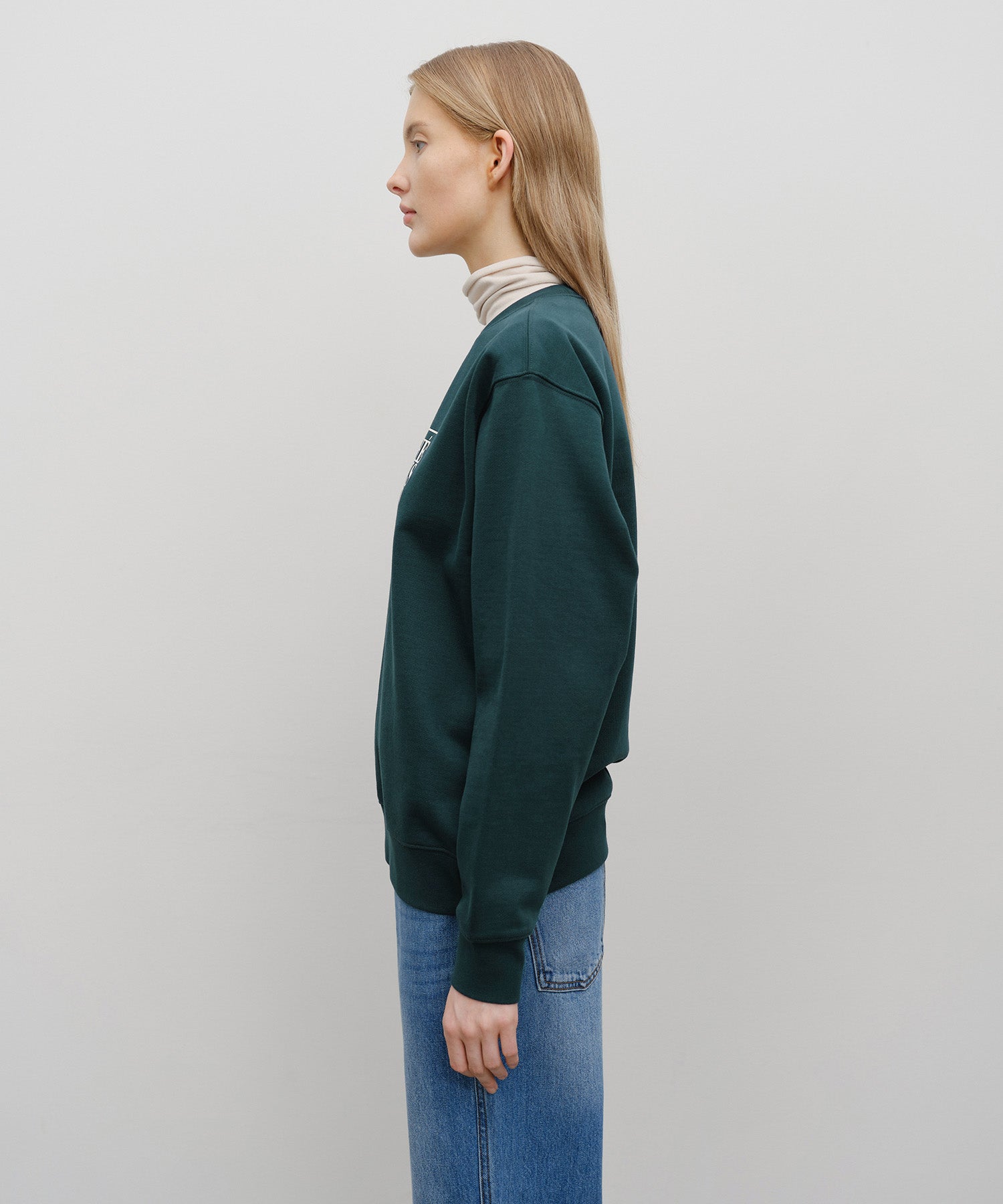 Marithe & Francois Girbaud - Classic Logo Sweatshirt (Dark Teal) product image 6 | TRAB K-Fashion Australia