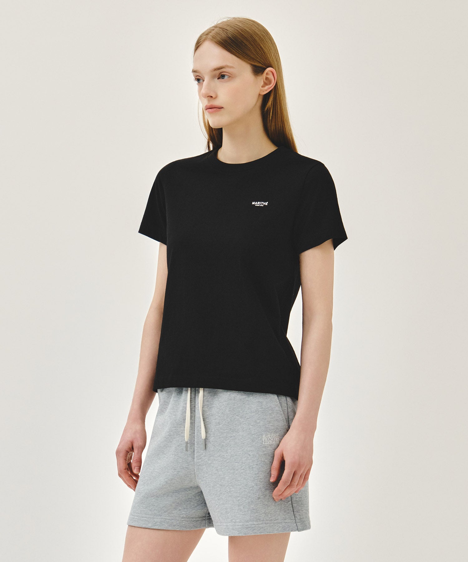 Marithe & Francois Girbaud - Small Regular Logo Tee (Black) product image 2 | TRAB K-Fashion Australia