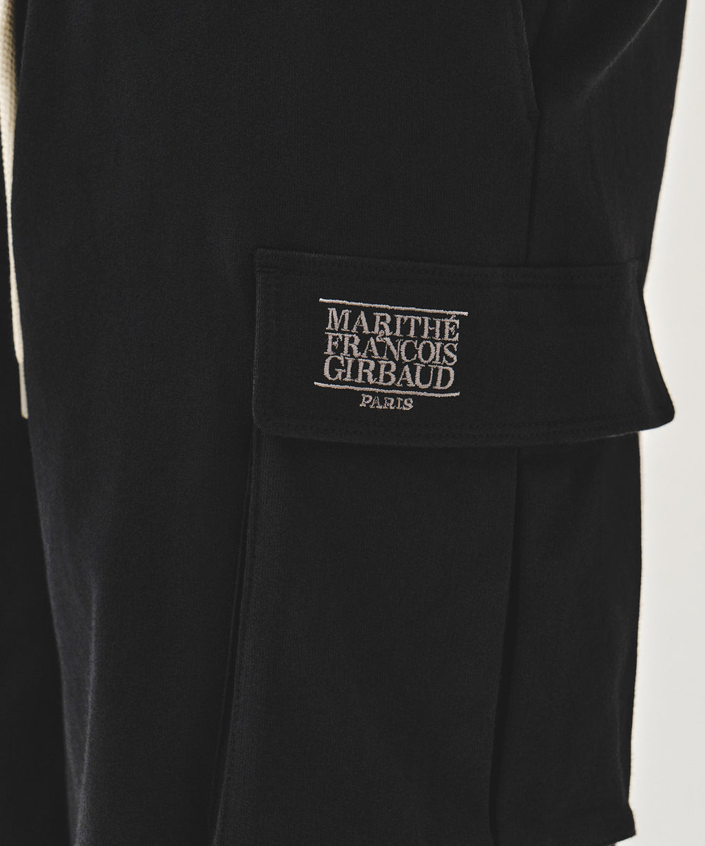 Marithe & Francois Girbaud - Classic Logo Cargo Sweat Shorts (Black) product image 2 | TRAB K-Fashion Australia