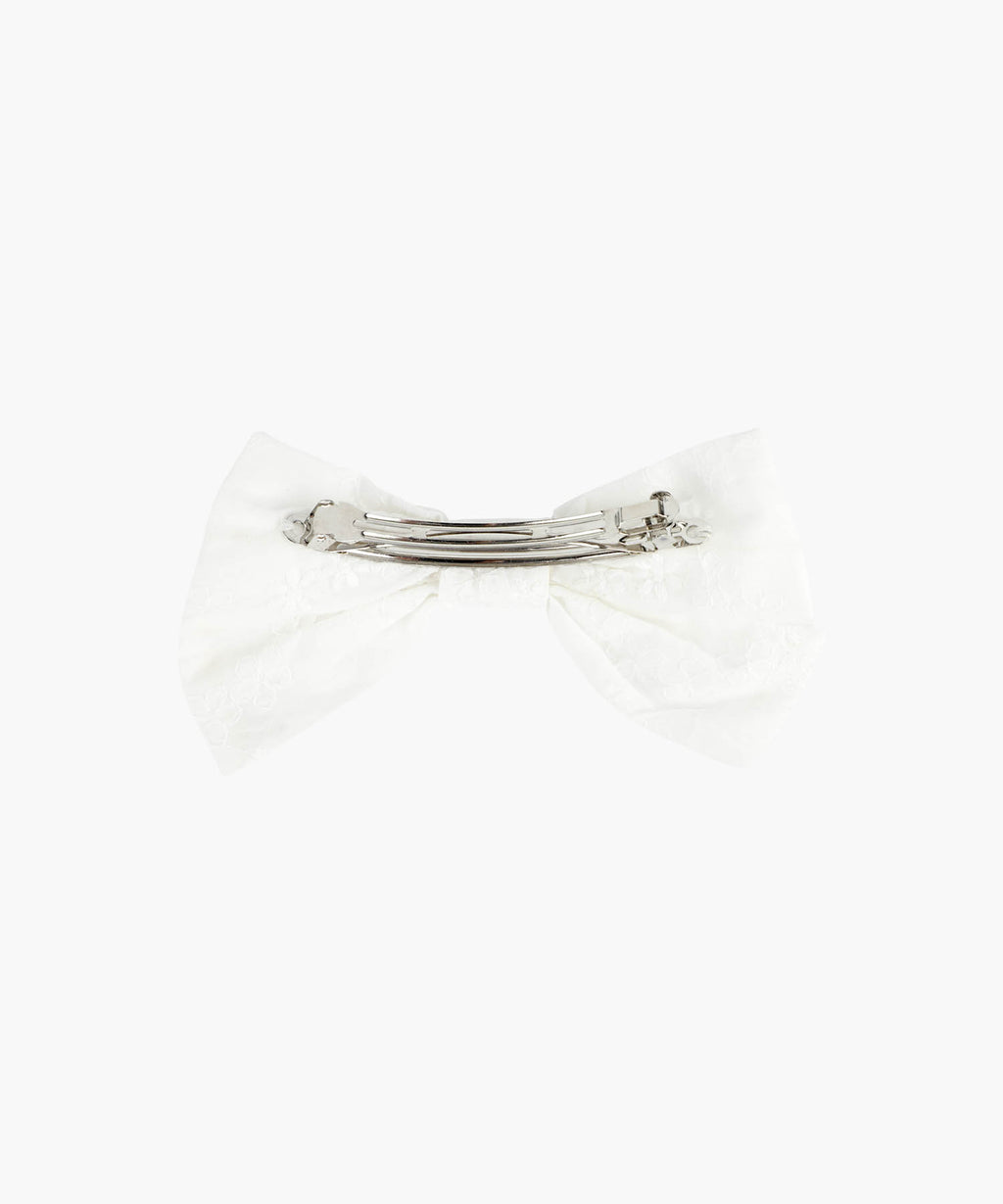 Marithe & Francois Girbaud - Circle Logo Ribbon Hair Pin (White) product image 2 | TRAB K-Fashion Australia
