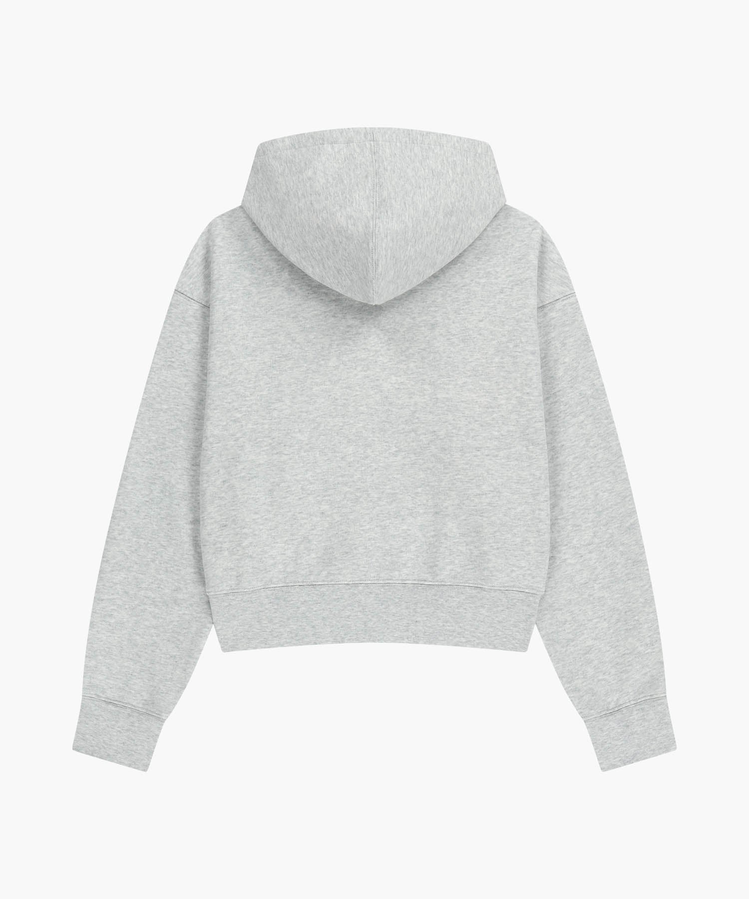 Marithe & Francois Girbaud - Drawing Classic Logo Crop Hoodie (Light Heather Gray) product image 2 | TRAB K-Fashion Australia