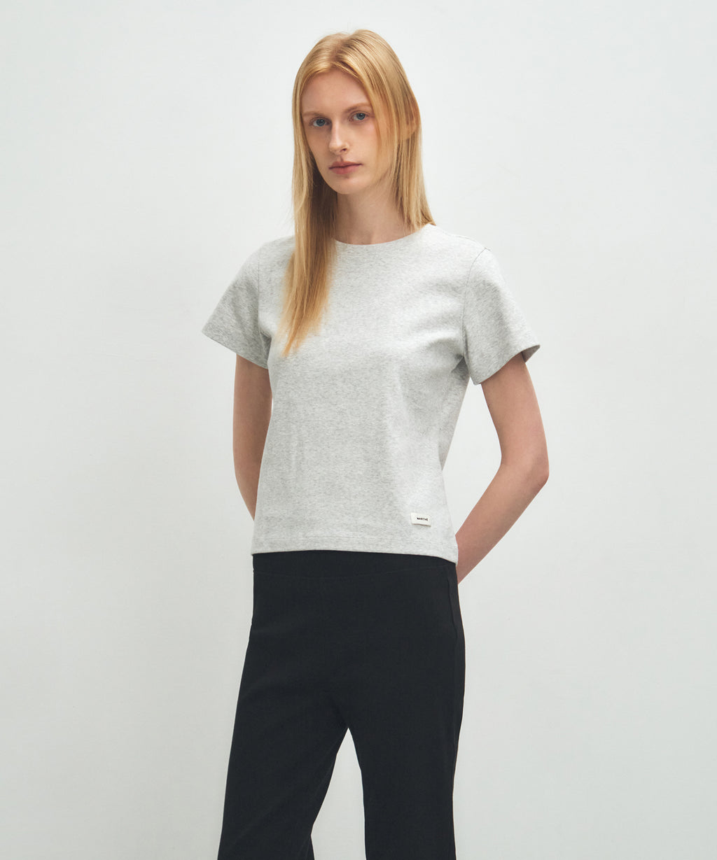 Marithe & Francois Girbaud - Basic Tee (Light Heather Gray) product image 2 | TRAB K-Fashion Australia