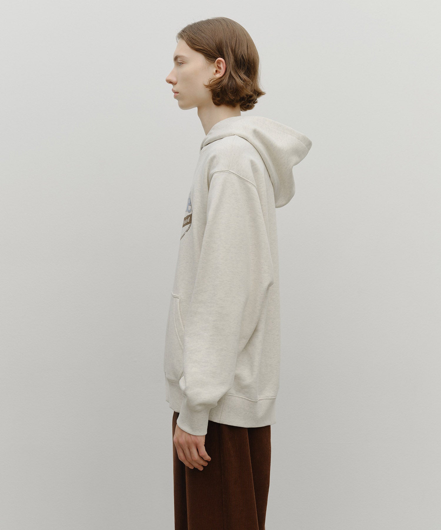 Marithe & Francois Girbaud - Vintage Stamp Graphic Hoodie (brushed) (Oatmeal) product image 2 | TRAB K-Fashion Australia