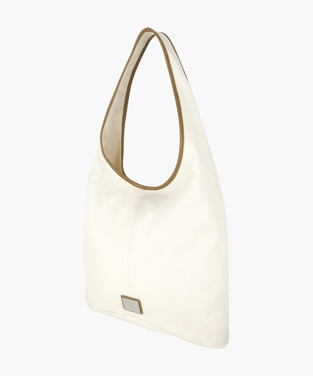 Marithe & Francois Girbaud - Classic Logo One Shoulder Bucket Bag (Natural) product image 3 | TRAB K-Fashion Australia
