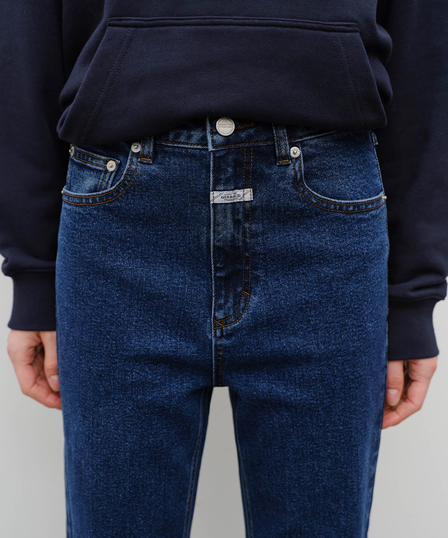 Marithe & Francois Girbaud - High-rise Flared Denim Pants (Blue) product image 2 | TRAB K-Fashion Australia