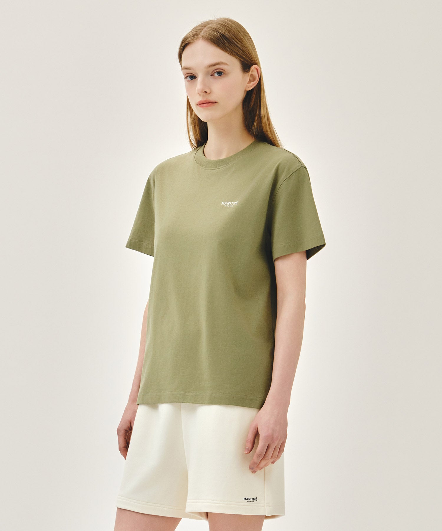 Marithe & Francois Girbaud - Small Regular Logo Tee (Khaki) product image 2 | TRAB K-Fashion Australia