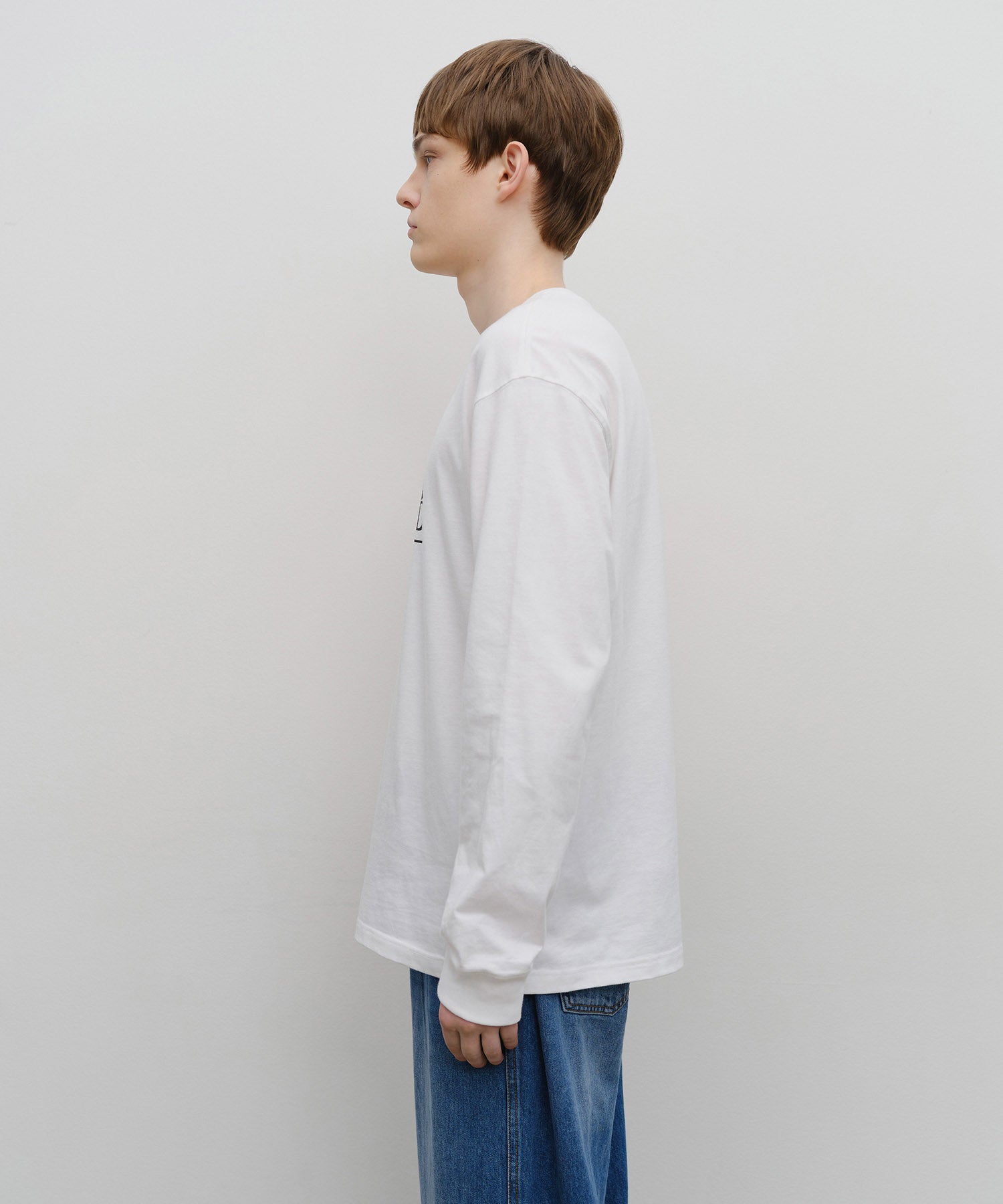 Marithe & Francois Girbaud - Classic Logo Long Sleeve (White) product image 2 | TRAB K-Fashion Australia