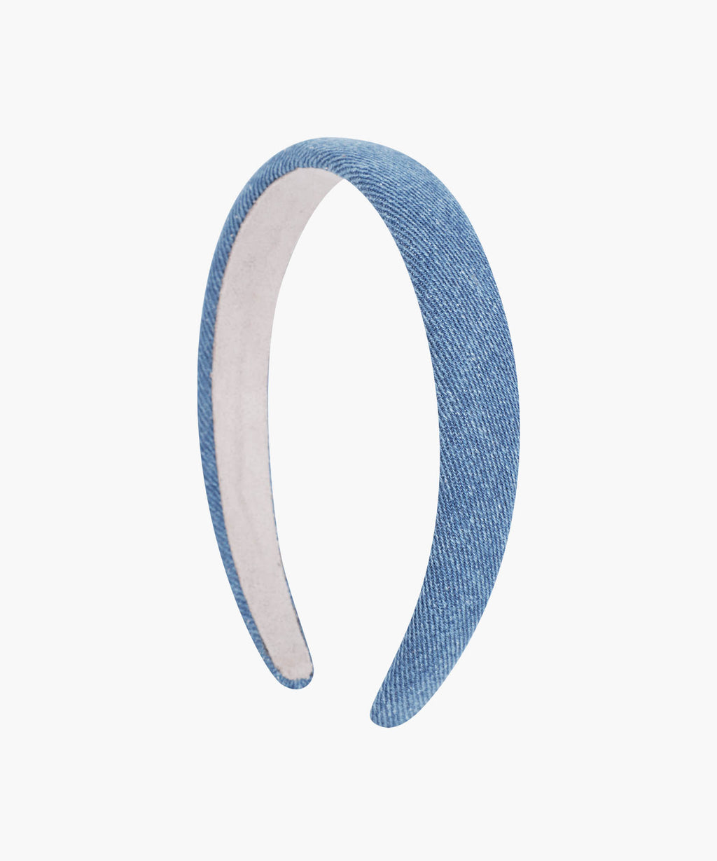 Marithe & Francois Girbaud - Regular Logo Slim Denim Hairband (Blue) product image 2 | TRAB K-Fashion Australia