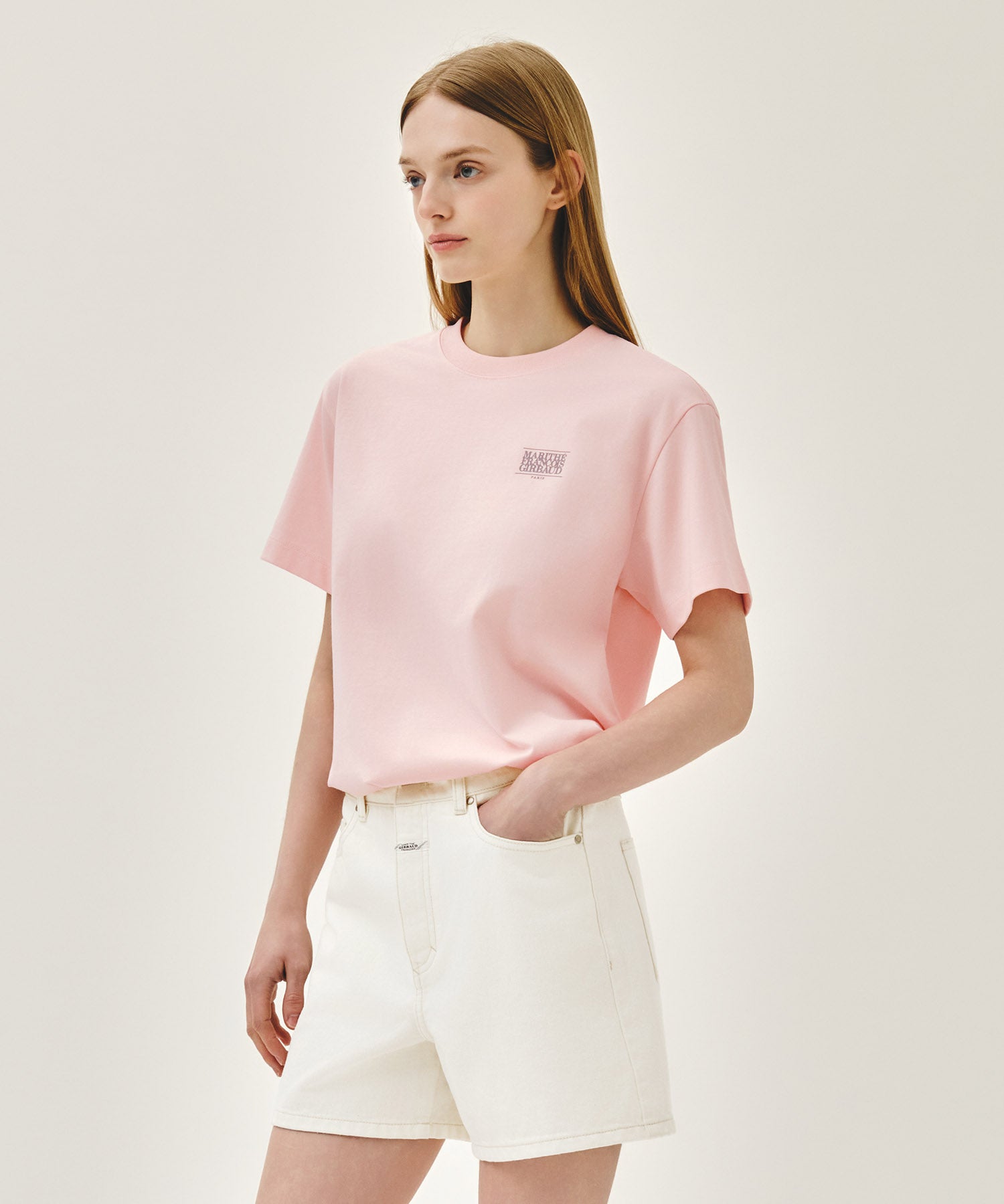 Marithe & Francois Girbaud - Aerocool Small Classic Logo Tee (Pink) product image 2 | TRAB K-Fashion Australia