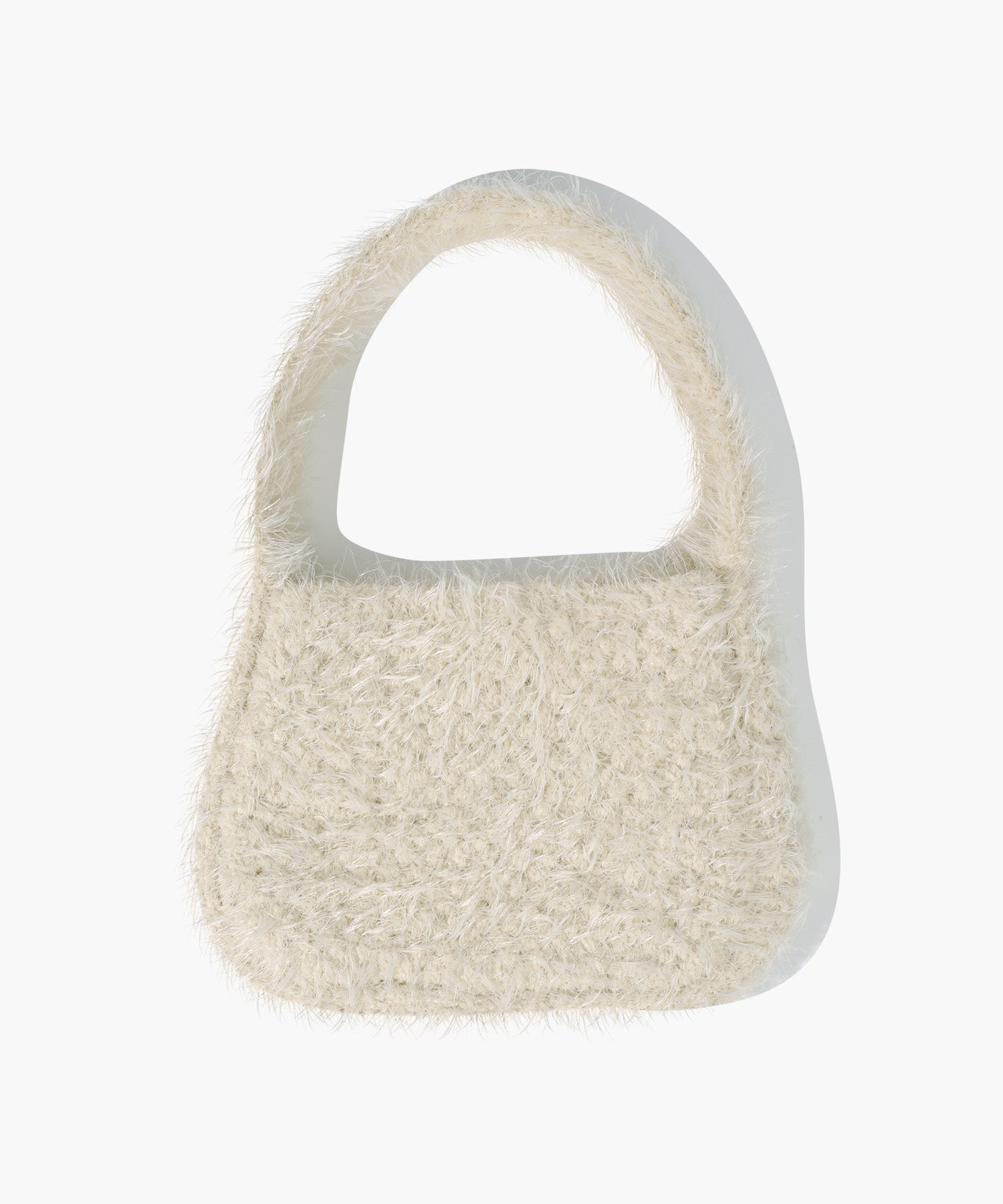 Marithe & Francois Girbaud - Circle Logo Mini Knit Bag (Cream) product image 2 | TRAB K-Fashion Australia
