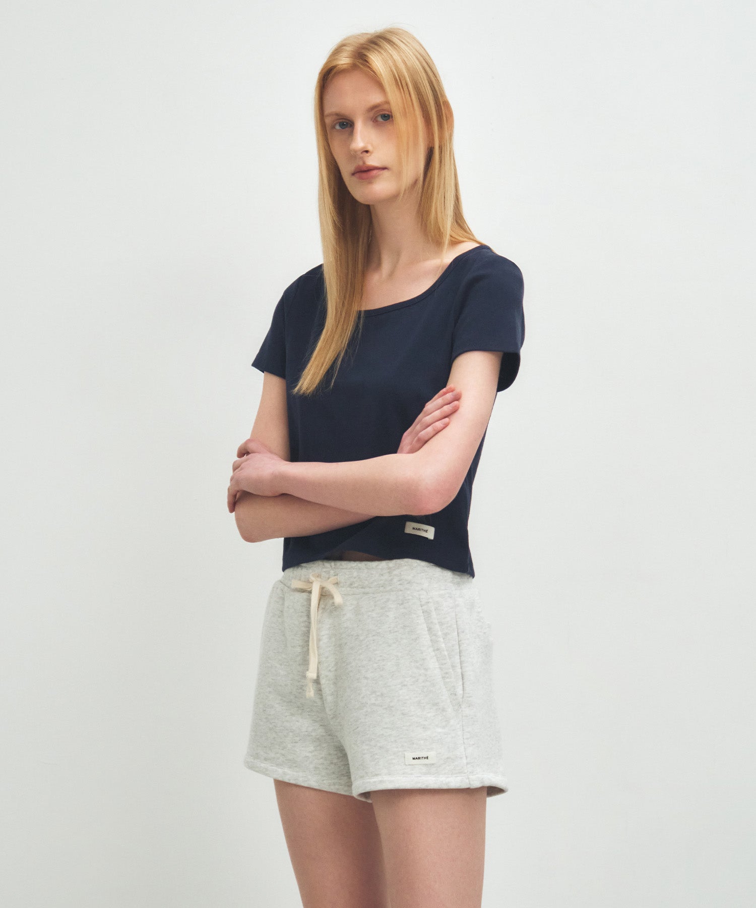 Marithe & Francois Girbaud - Basic Crop Tee (Navy) product image 2 | TRAB K-Fashion Australia