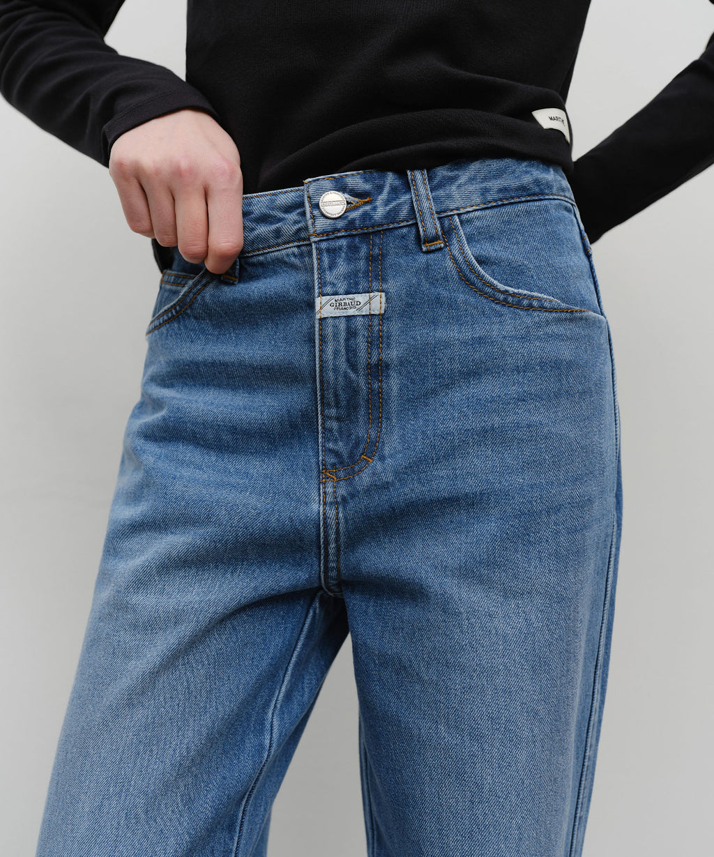 Marithe & Francois Girbaud - High Straight Denim Pants (Blue) product image 2 | TRAB K-Fashion Australia