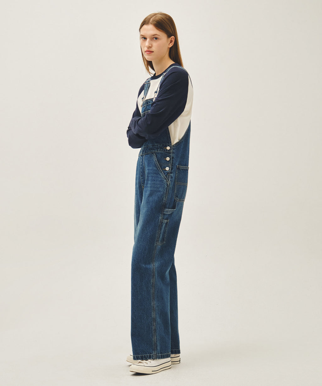 Marithe & Francois Girbaud - Denim Overall Pants (Blue) product image 2 | TRAB K-Fashion Australia