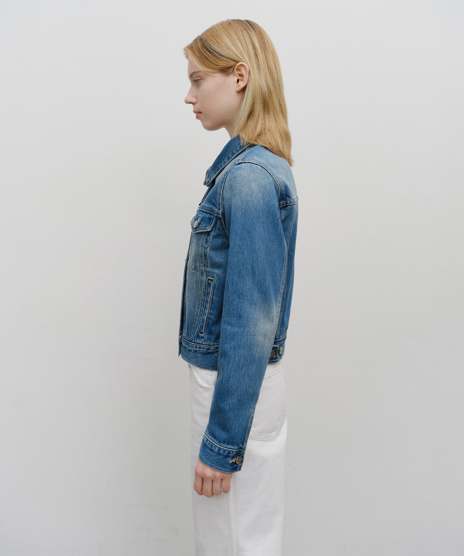 Marithe & Francois Girbaud - Denim Trucker Jacket (Blue) product image 2 | TRAB K-Fashion Australia