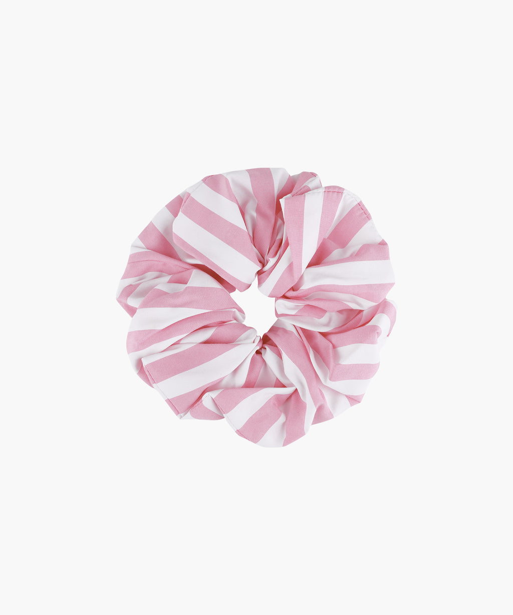 Marithe & Francois Girbaud - Classic Logo Stripe Hair Scrunchie (Pink) product image 2 | TRAB K-Fashion Australia
