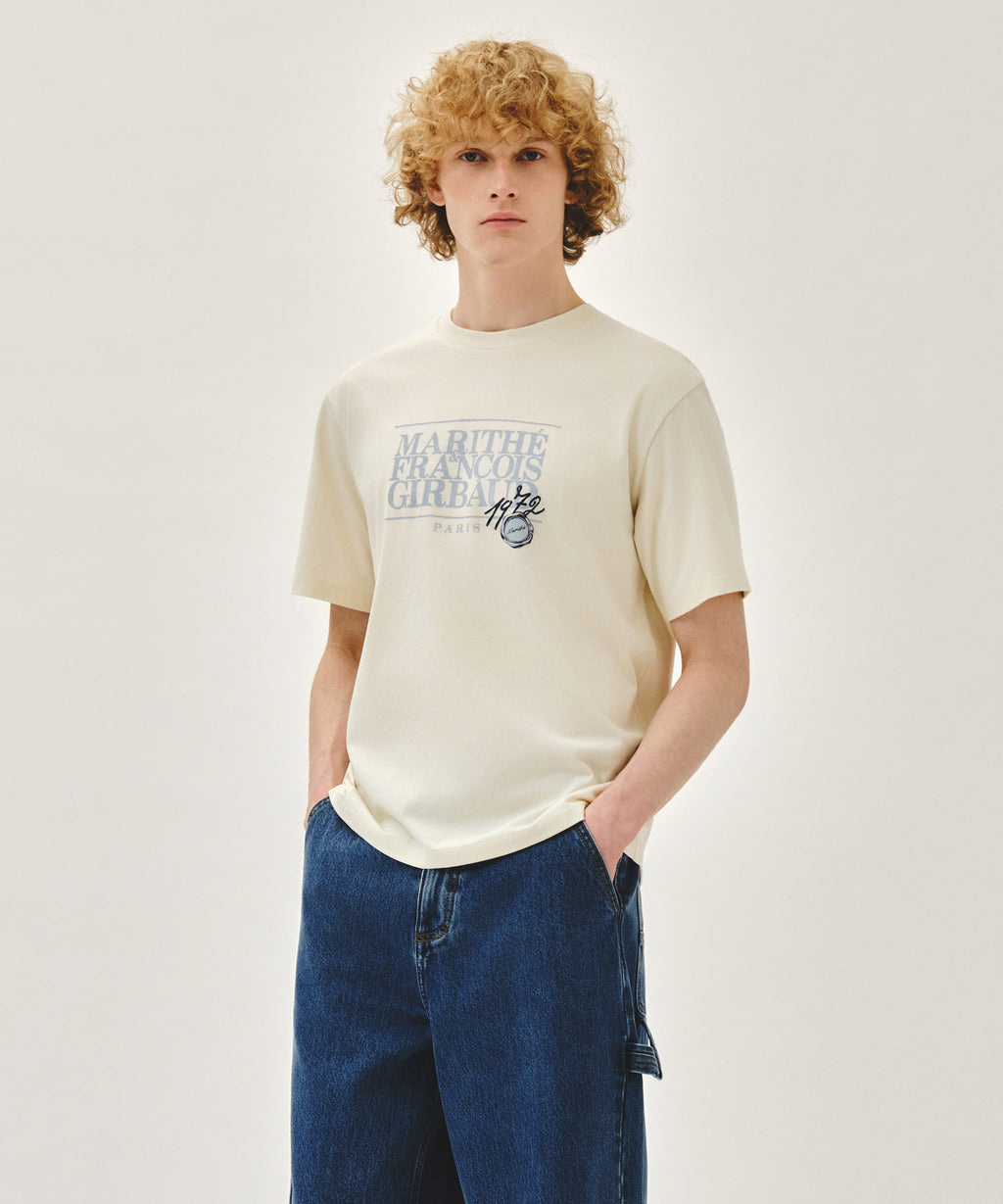 Marithe & Francois Girbaud - Stamp Classic Logo Tee (Cream) product image 2 | TRAB K-Fashion Australia