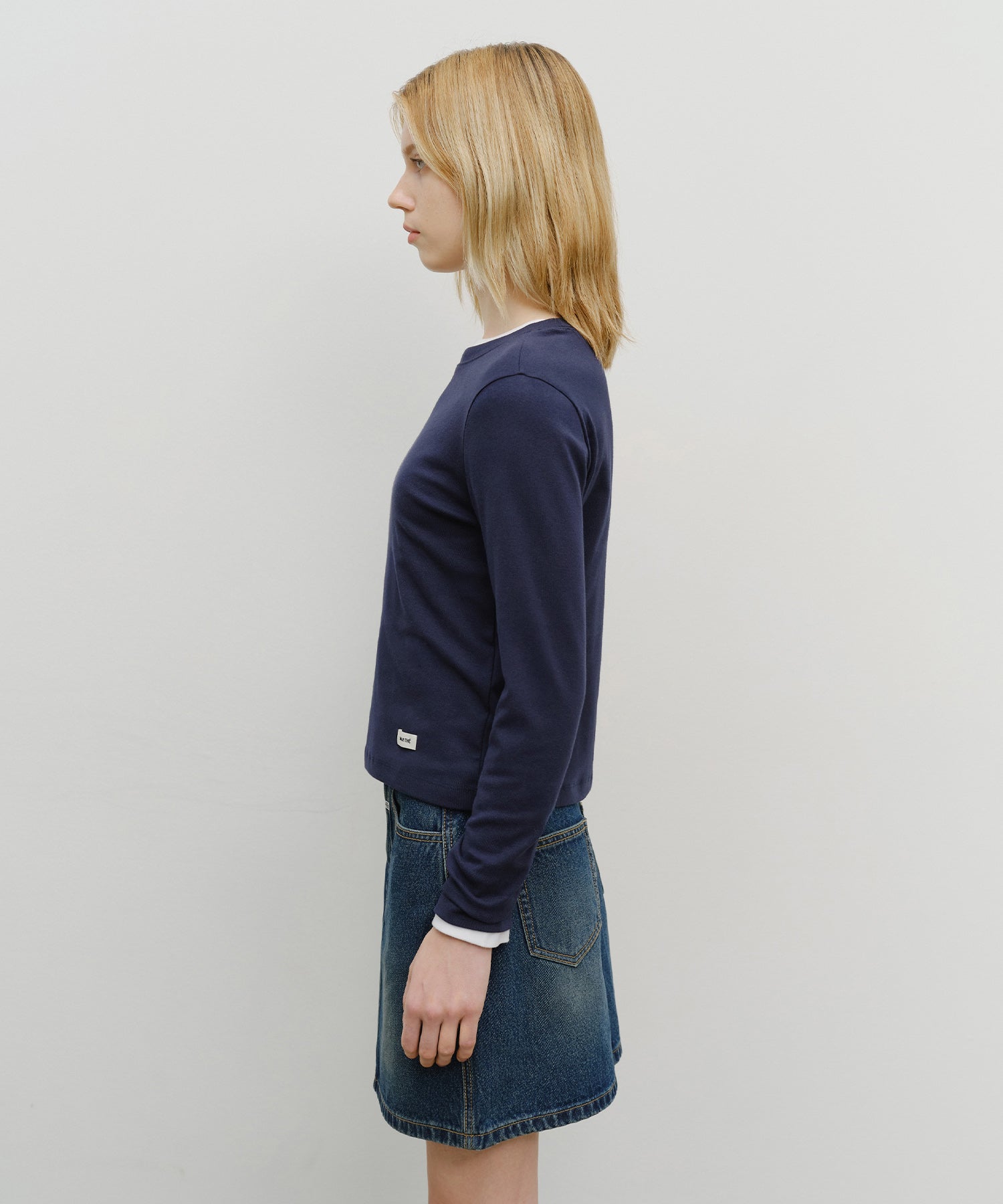 Marithe & Francois Girbaud - Basic Long Sleeve (Navy) product image 2 | TRAB K-Fashion Australia
