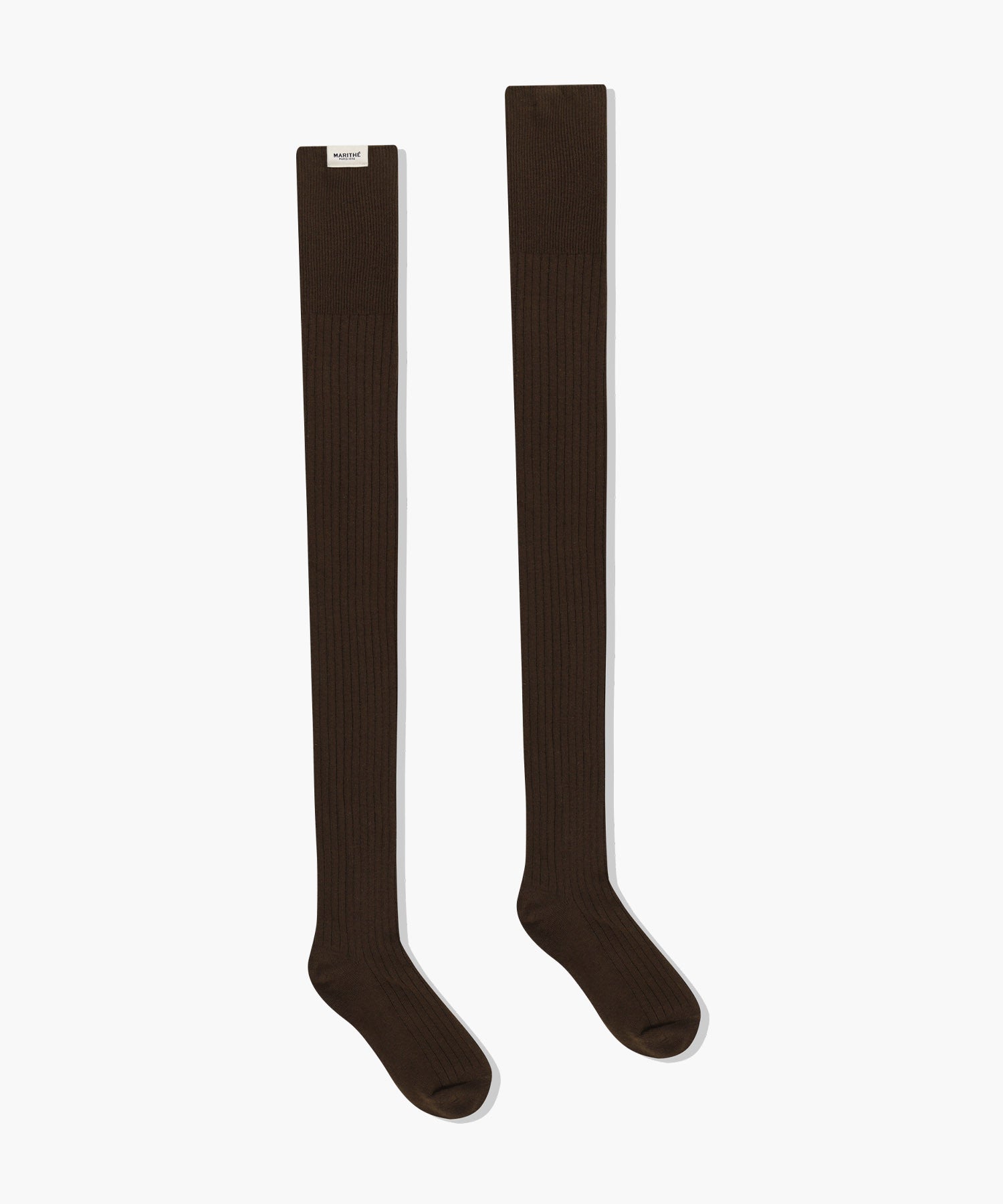 Marithe & Francois Girbaud - Over Knee Long Socks (Brown) product image 2 | TRAB K-Fashion Australia