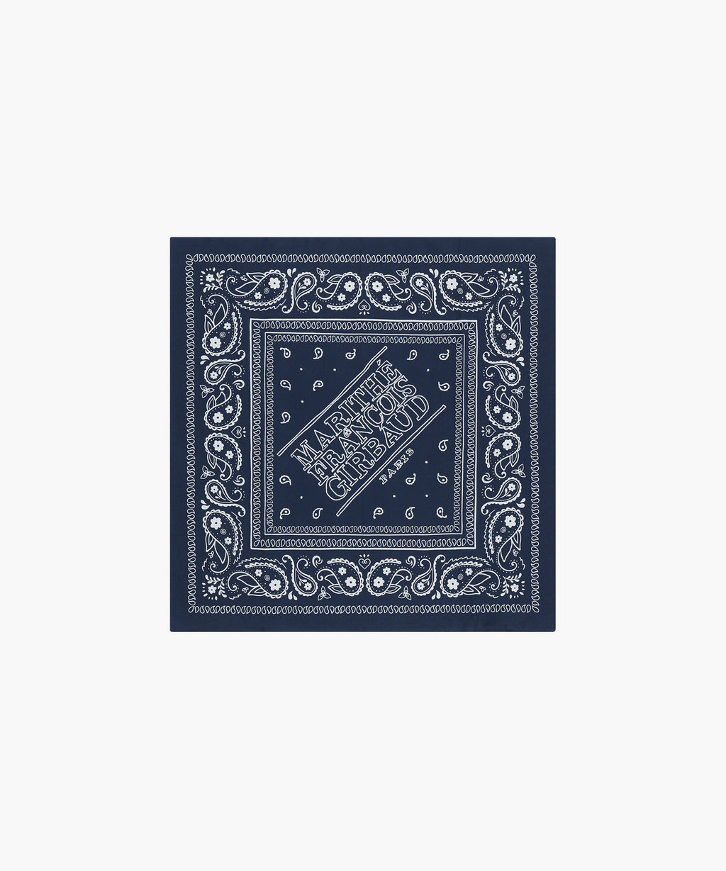 Marithe & Francois Girbaud - Classic Logo Bandana Scarf (Navy) product image 1 | TRAB K-Fashion Australia