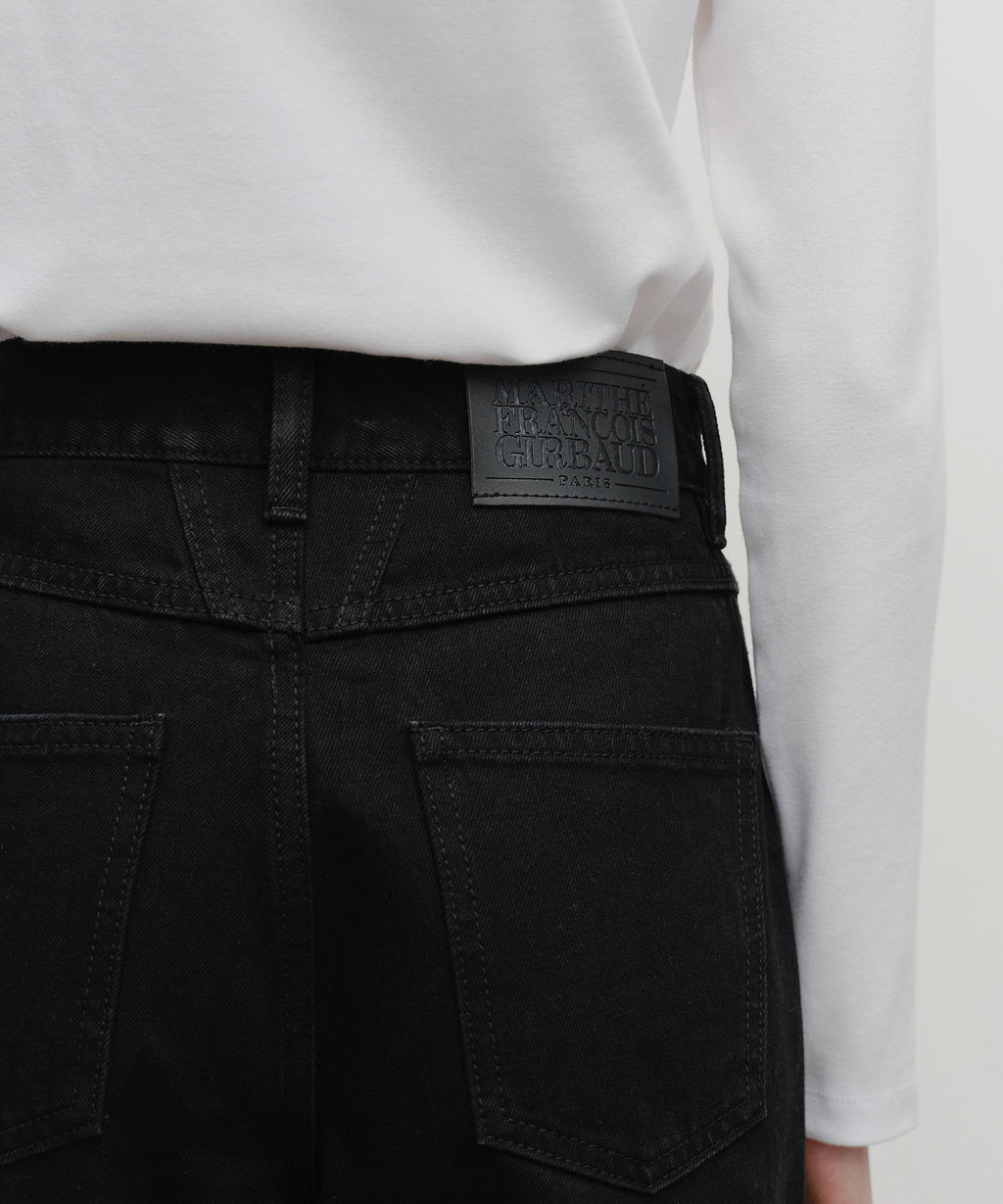 Marithe & Francois Girbaud - High Straight Denim Pants (Black) product image 2 | TRAB K-Fashion Australia