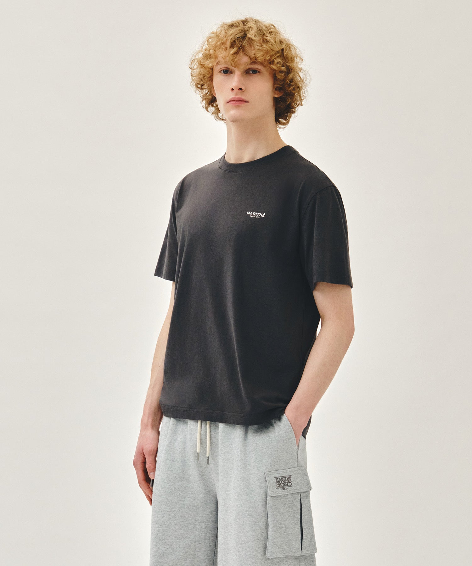 Marithe & Francois Girbaud - Small Regular Logo Tee (Charcoal) product image 2 | TRAB K-Fashion Australia