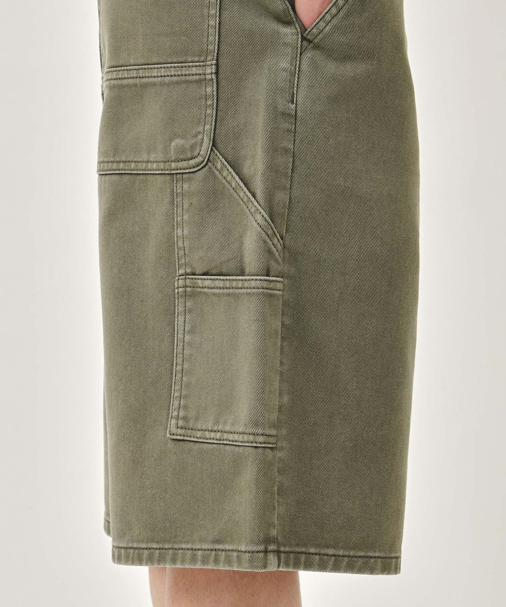 Marithe & Francois Girbaud - Bermuda Carpenter Denim Shorts (Gray Khaki) product image 2 | TRAB K-Fashion Australia