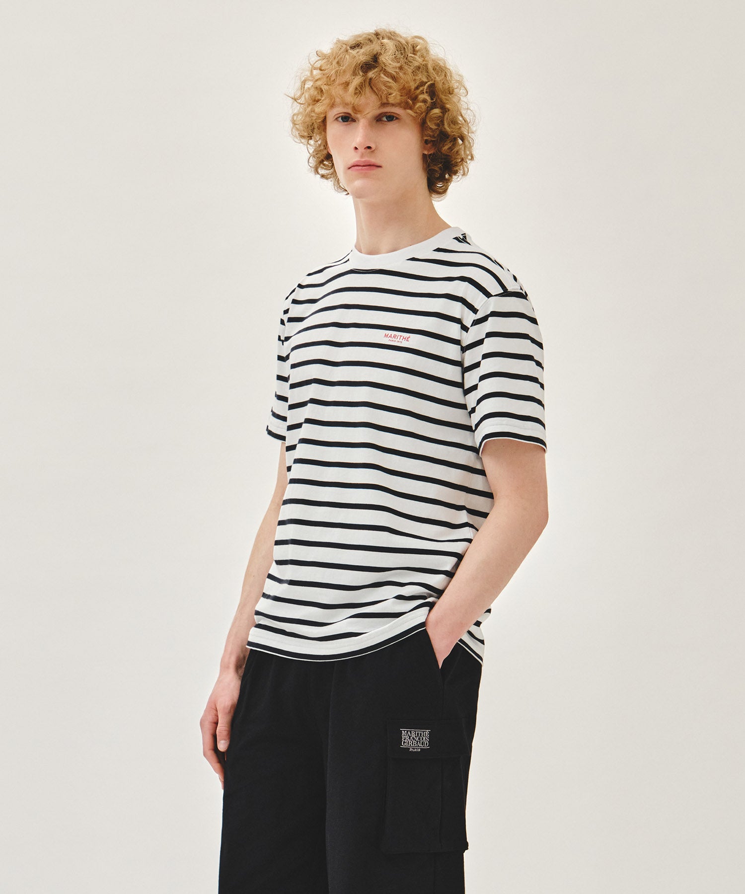 Marithe & Francois Girbaud - Small Regular Logo Tee (Stripe) product image 2 | TRAB K-Fashion Australia
