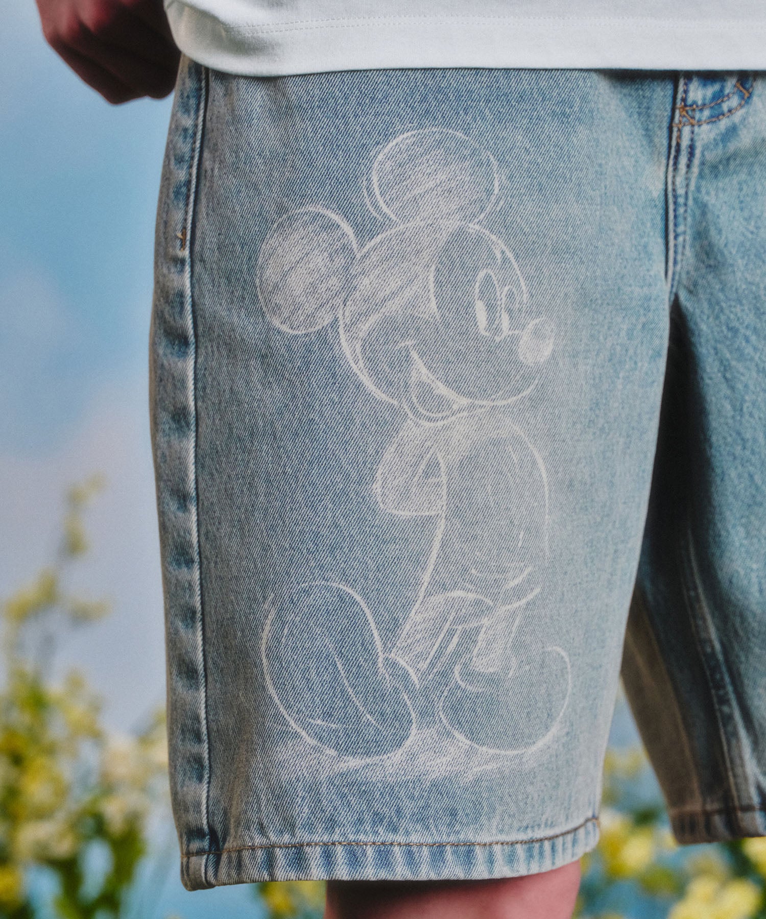 Marithe & Francois Girbaud - Mickey_w Bermuda Denim Pants (Light Blue) product image 2 | TRAB K-Fashion Australia