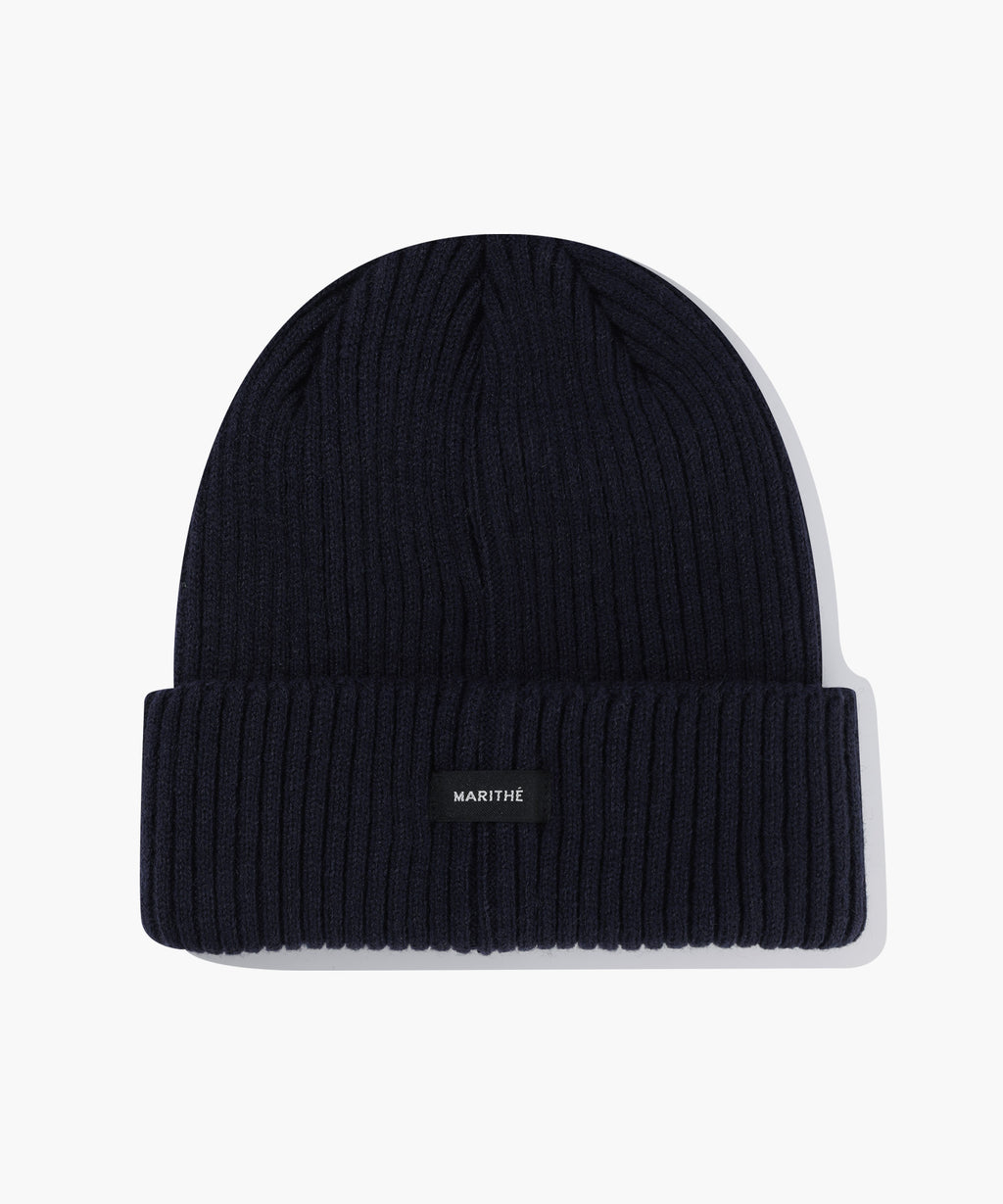 Marithe & Francois Girbaud - Doodle Bear Beanie (Navy) product image 2 | TRAB K-Fashion Australia