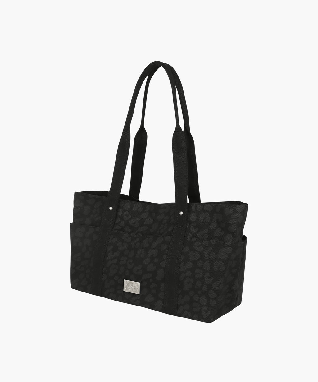 Marithe & Francois Girbaud - Classic Logo Pattern Canvas Shoulder Bag (Black) product image 2 | TRAB K-Fashion Australia