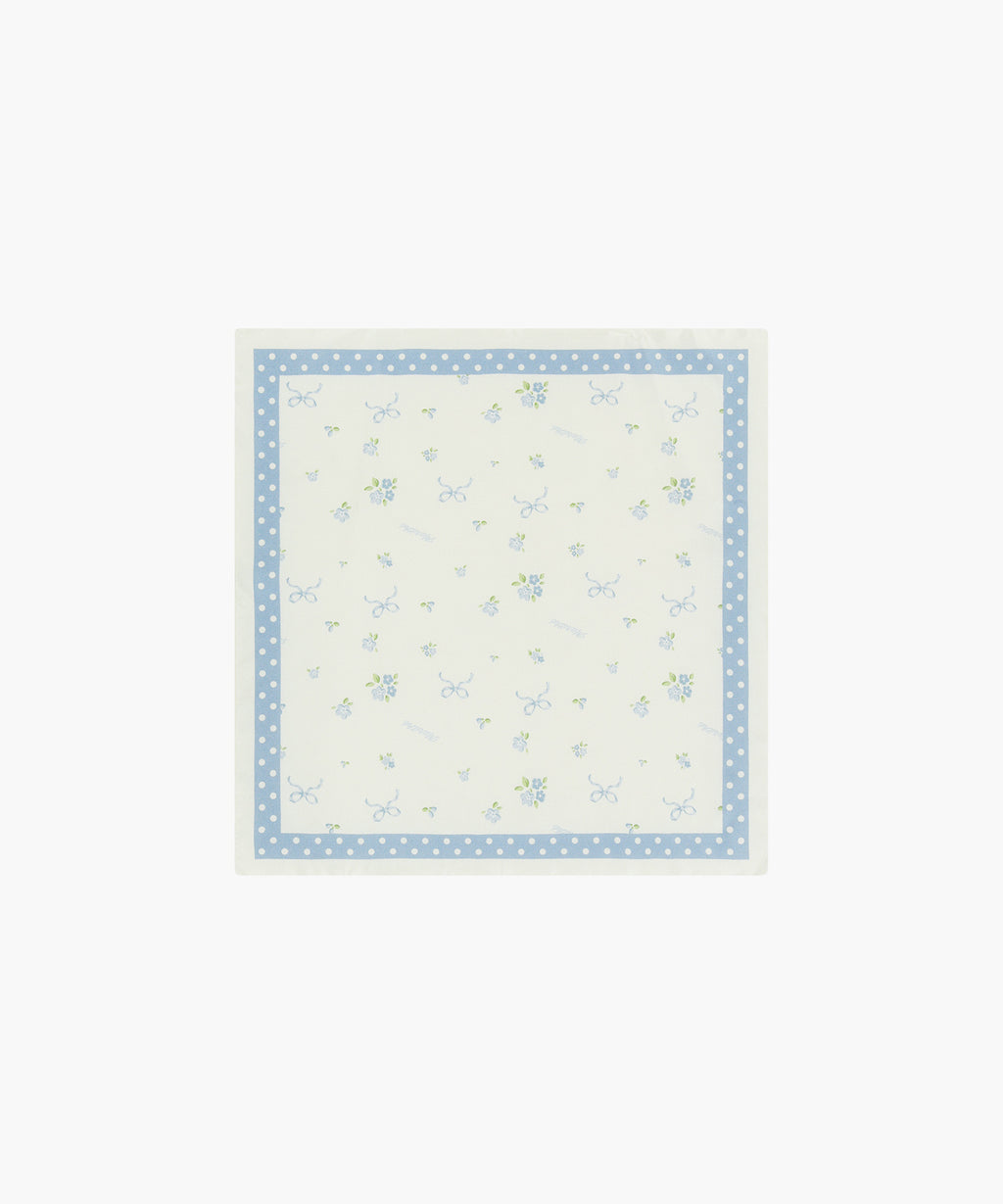 Marithe & Francois Girbaud - Summer Pattern Silk Scarf (Ivory) product image 1 | TRAB K-Fashion Australia