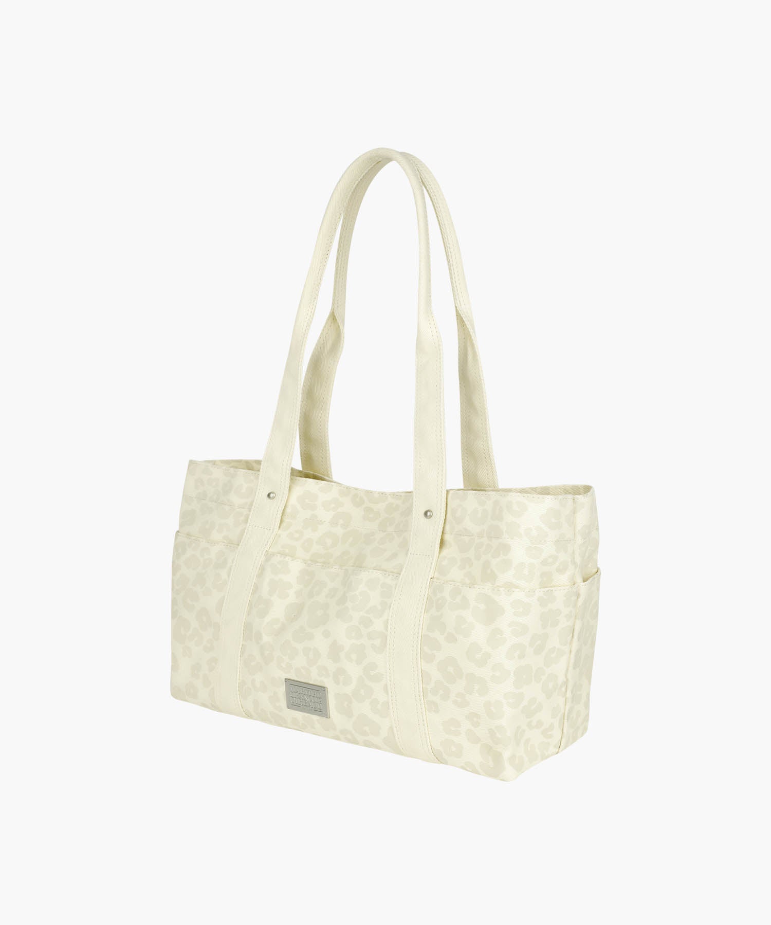 Marithe & Francois Girbaud - Classic Logo Pattern Canvas Shoulder Bag (Ivory) product image 2 | TRAB K-Fashion Australia