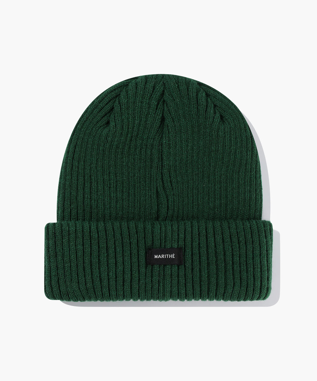 Marithe & Francois Girbaud - Doodle Bear Beanie (Dark Green) product image 2 | TRAB K-Fashion Australia