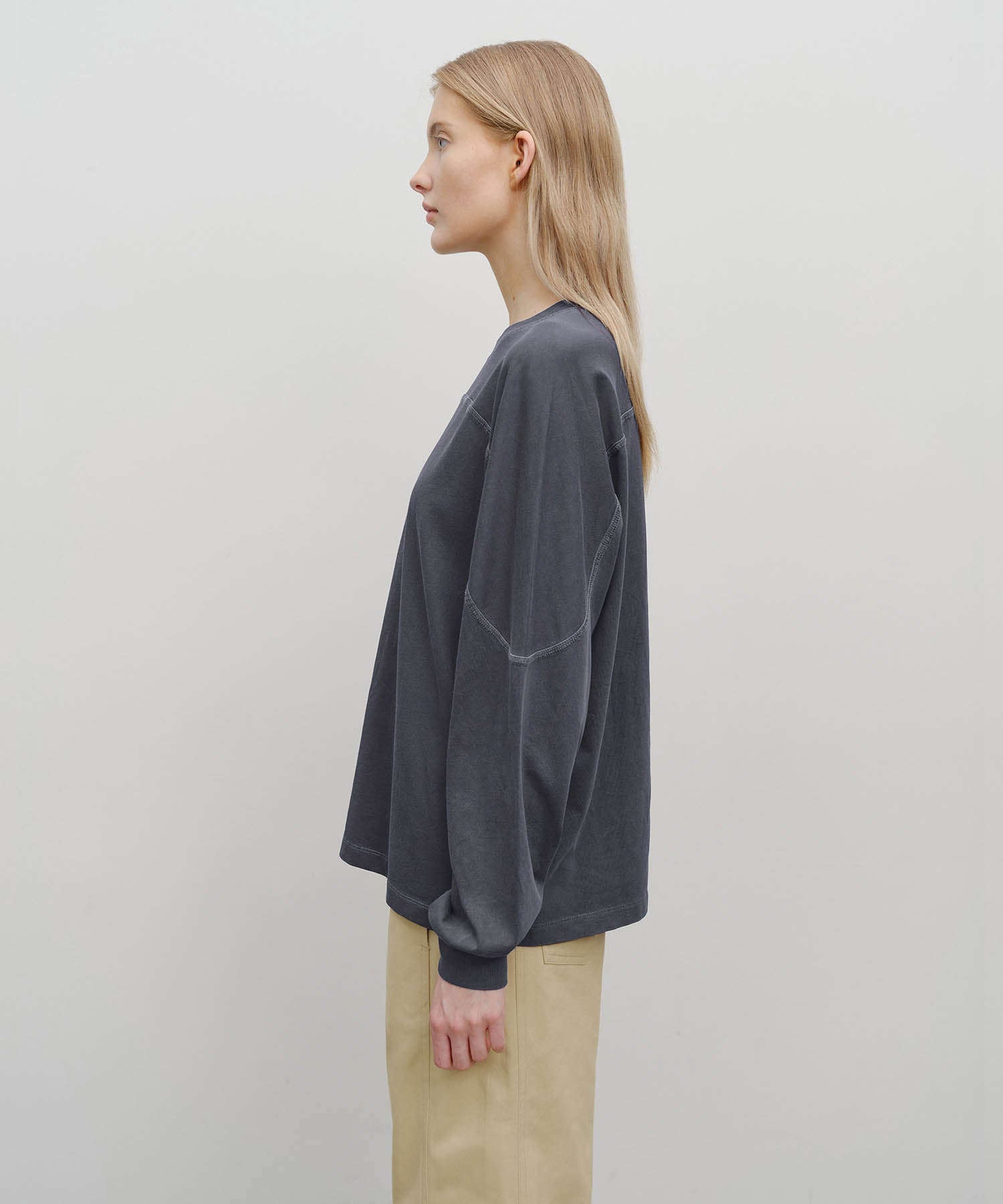 Marithe & Francois Girbaud - Incision Dyeing Long Sleeve (Navy) product image 2 | TRAB K-Fashion Australia
