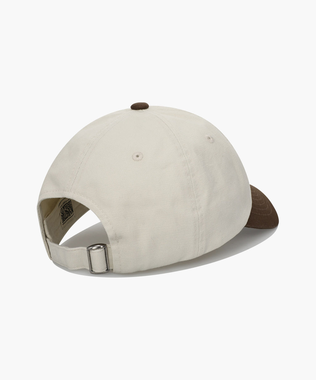 Marithe & Francois Girbaud - Classic Logo 6panel Color Block Cap (Brown) product image 2 | TRAB K-Fashion Australia