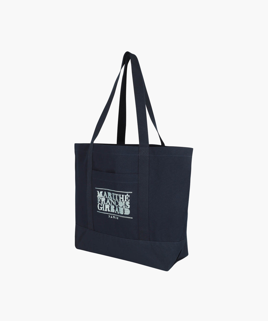 Marithe & Francois Girbaud - Drawing Classic Logo Big Eco Bag (Navy) product image 2 | TRAB K-Fashion Australia