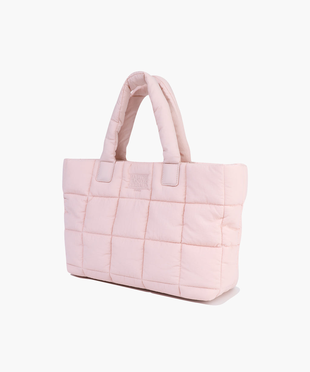Marithe & Francois Girbaud - Classic Logo Padding Tote Bag (Baby Pink) product image 2 | TRAB K-Fashion Australia