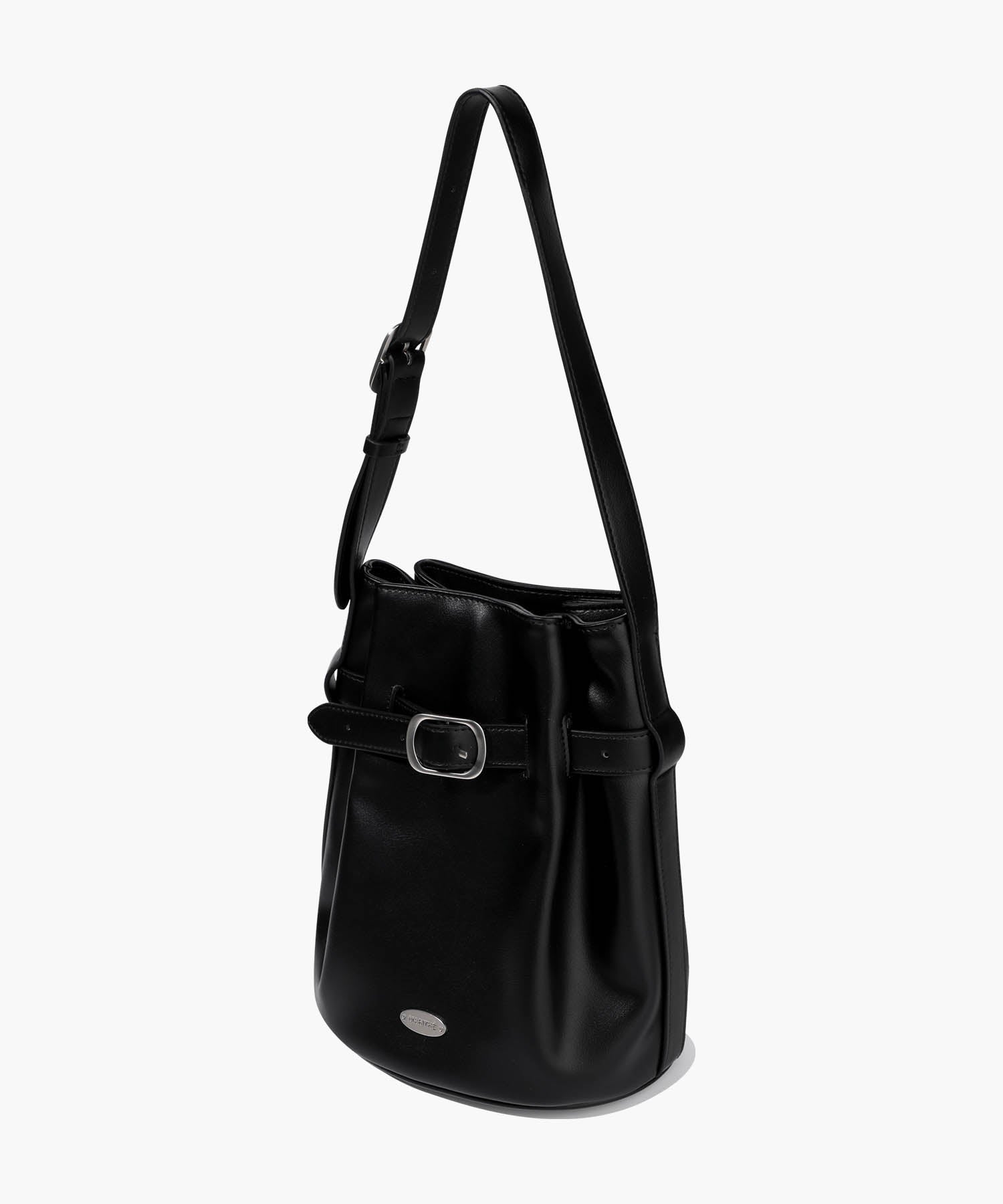 Marithe & Francois Girbaud - Buckle Strap Bucket Bag (Black) product image 2 | TRAB K-Fashion Australia