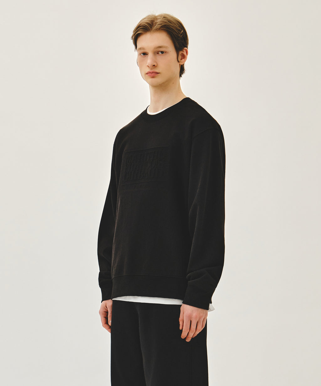 Marithe & Francois Girbaud - Embo Classic Logo Sweatshirt (Black) product image 2 | TRAB K-Fashion Australia