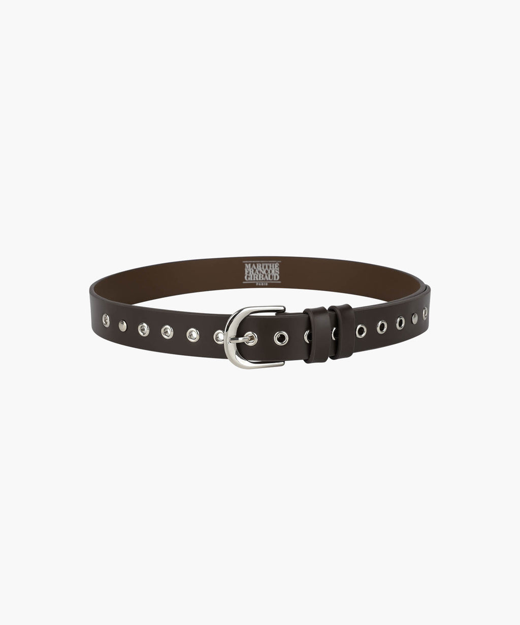 Marithe & Francois Girbaud - Eyelet Buckle Belt (Brown) product image 2 | TRAB K-Fashion Australia