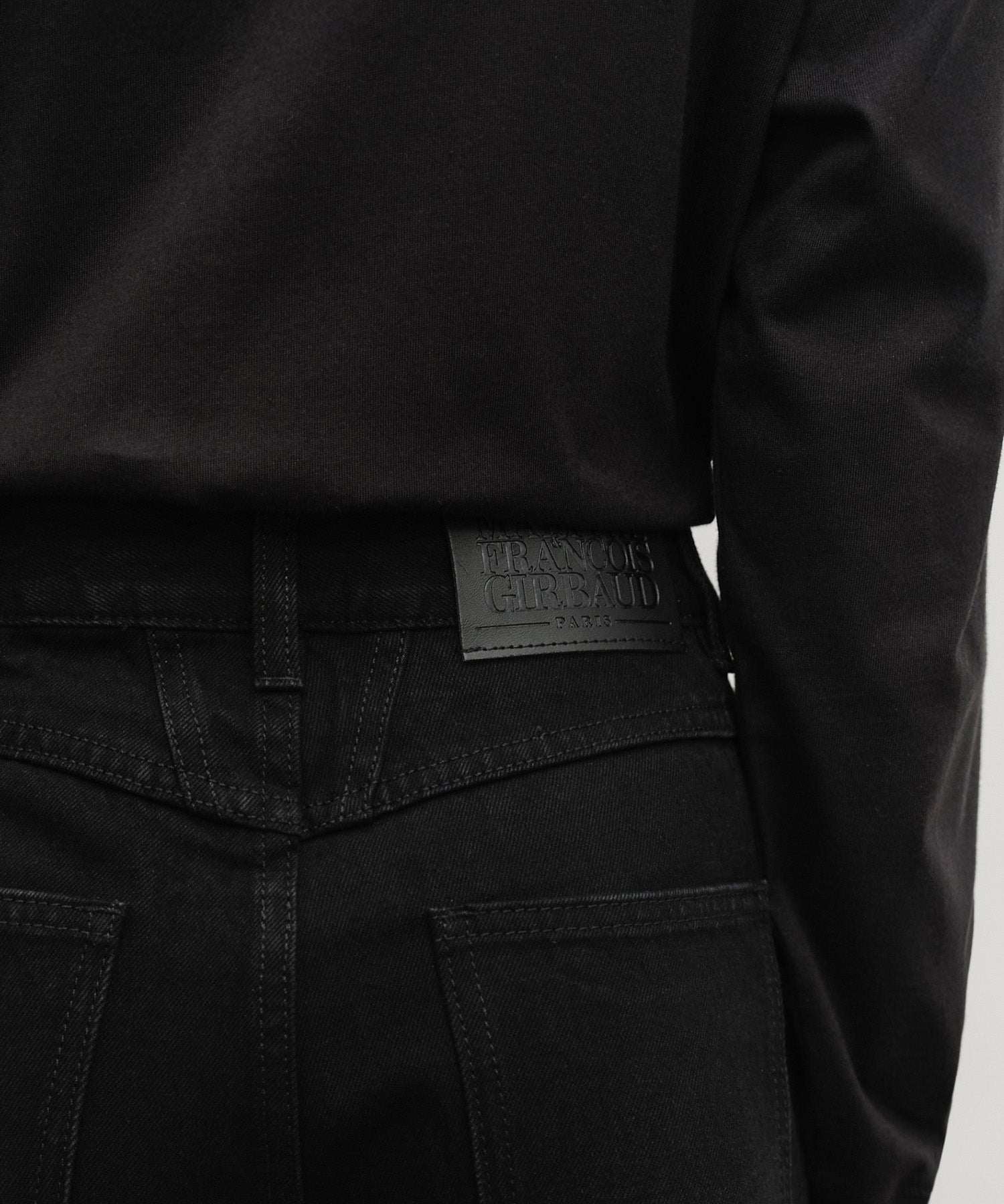 Marithe & Francois Girbaud - Slim Straight Denim Pants (Matt Black) product image 2 | TRAB K-Fashion Australia