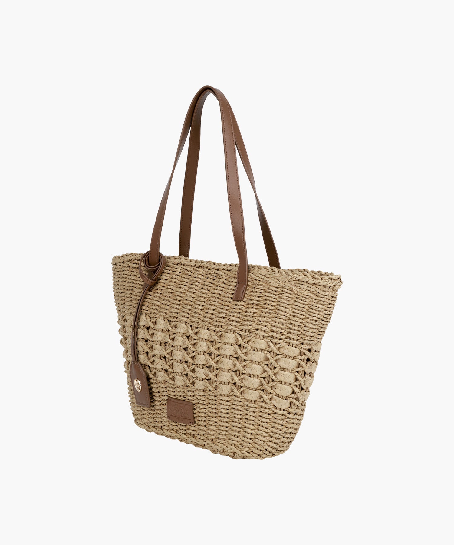 Marithe & Francois Girbaud - Classic Logo Basket Shoulder Bag (Beige) product image 4 | TRAB K-Fashion Australia