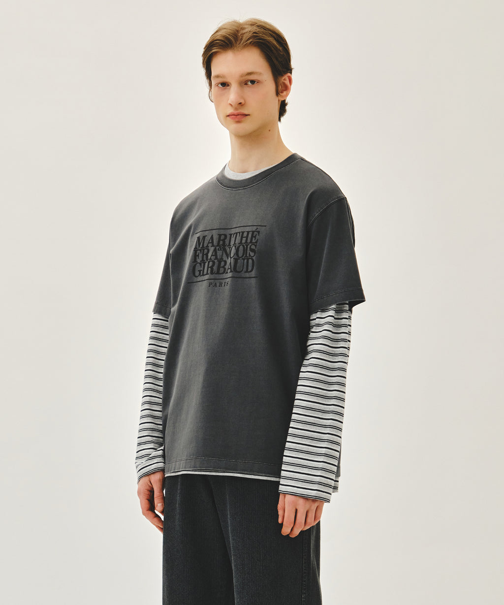 Marithe & Francois Girbaud - Classic Logo Tee (Charcoal) product image 2 | TRAB K-Fashion Australia