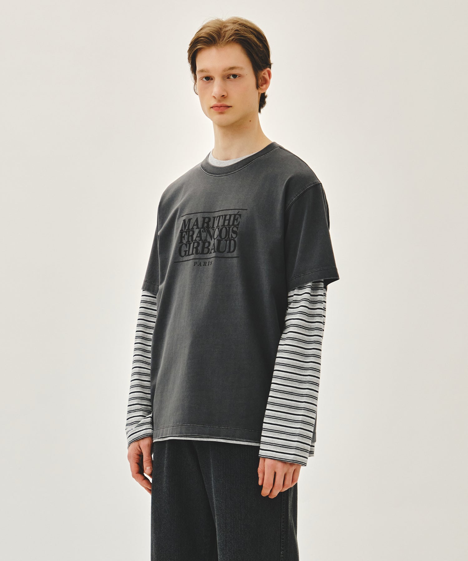 Marithe & Francois Girbaud - Classic Logo Tee (Charcoal) product image 2 | TRAB K-Fashion Australia