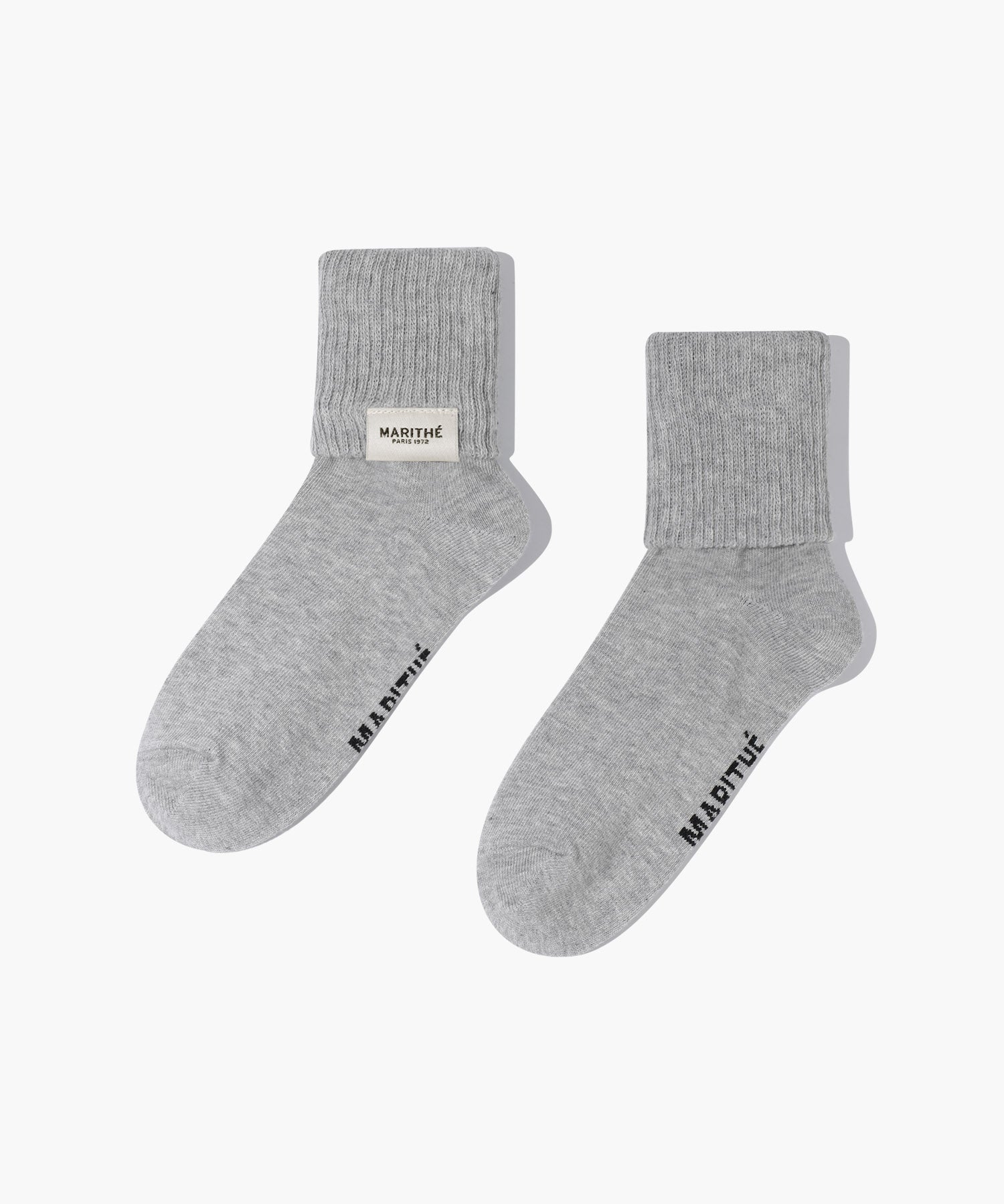 Marithe & Francois Girbaud - Regular Logo Socks (Light Gray) product image 2 | TRAB K-Fashion Australia