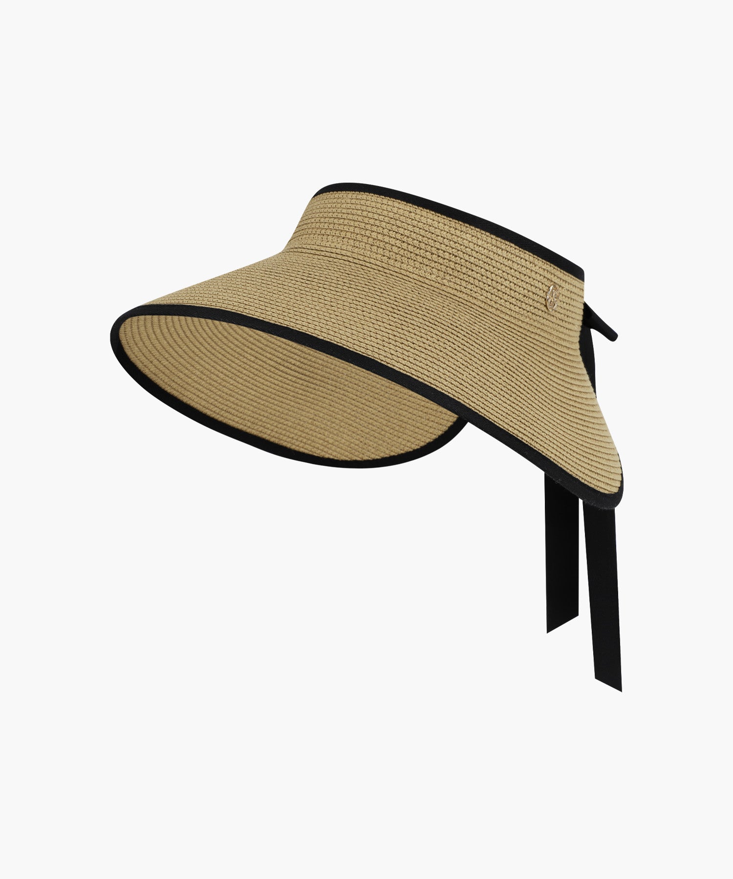 Marithe & Francois Girbaud - Circle Logo Wide Sun Visor (Black) product image 2 | TRAB K-Fashion Australia