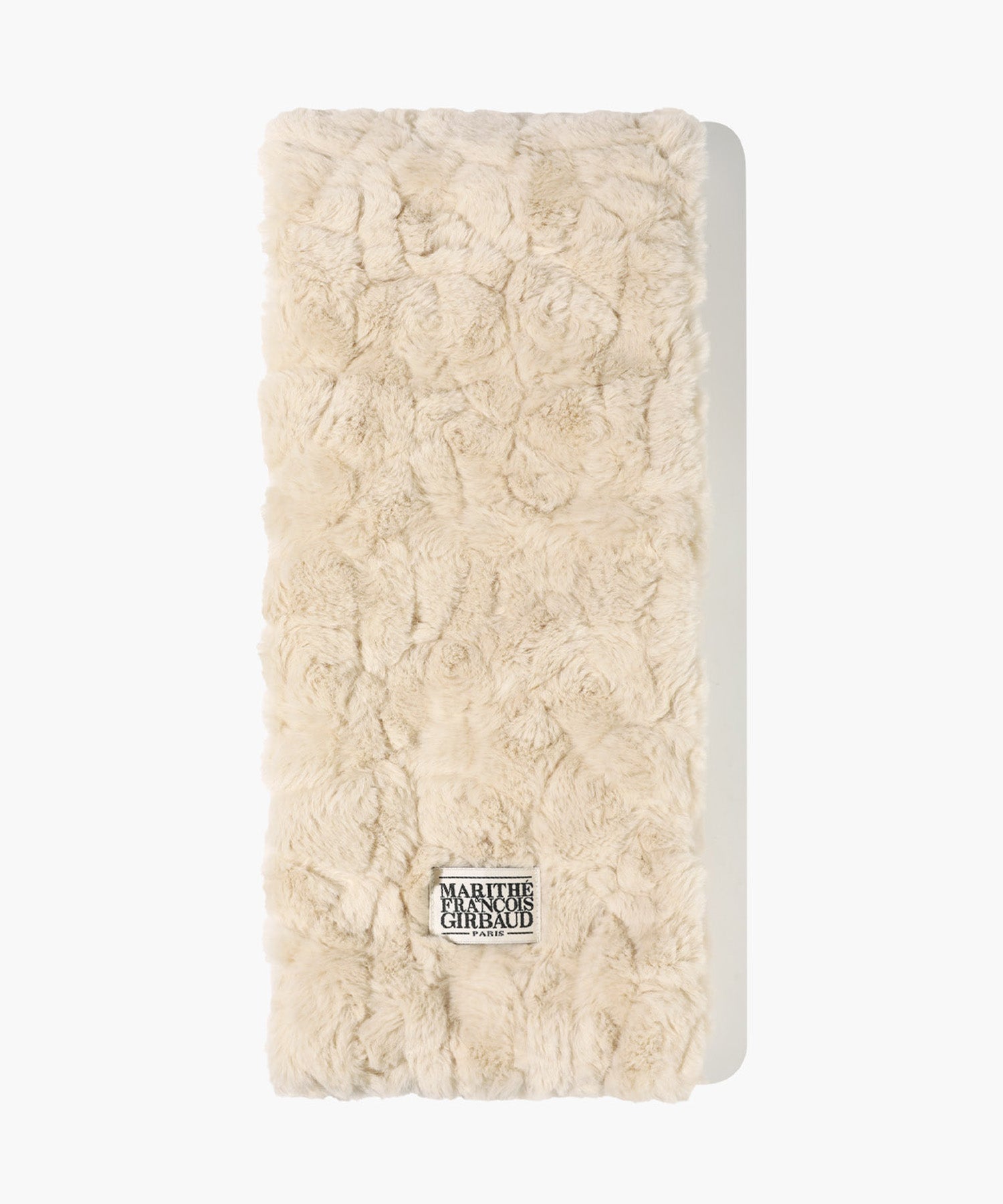 Marithe & Francois Girbaud - Classic Logo Fur Muffler (Light Beige) product image 2 | TRAB K-Fashion Australia