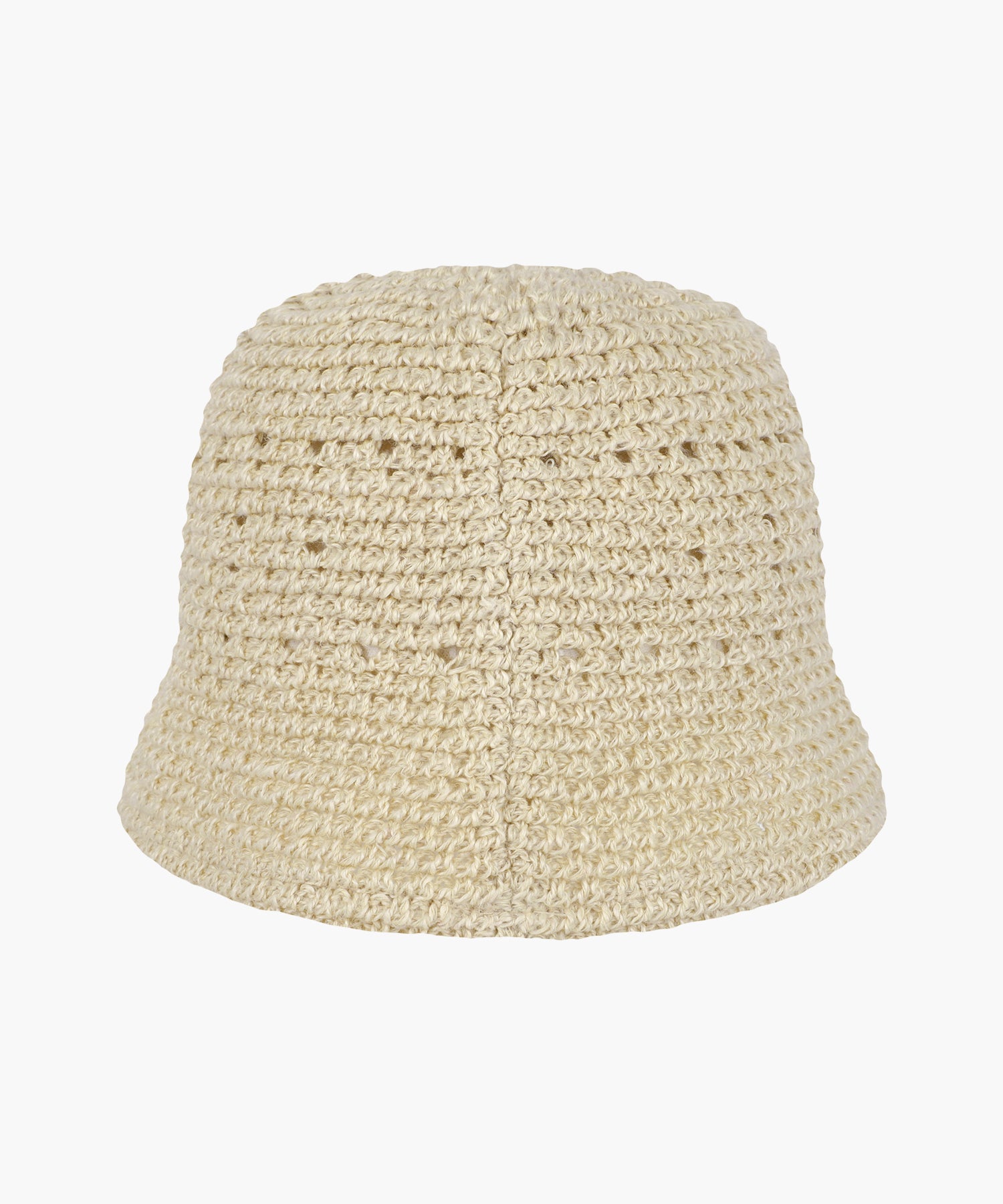 Marithe & Francois Girbaud - Circle Logo Crochet Bucket Hat (Light Beige) product image 2 | TRAB K-Fashion Australia